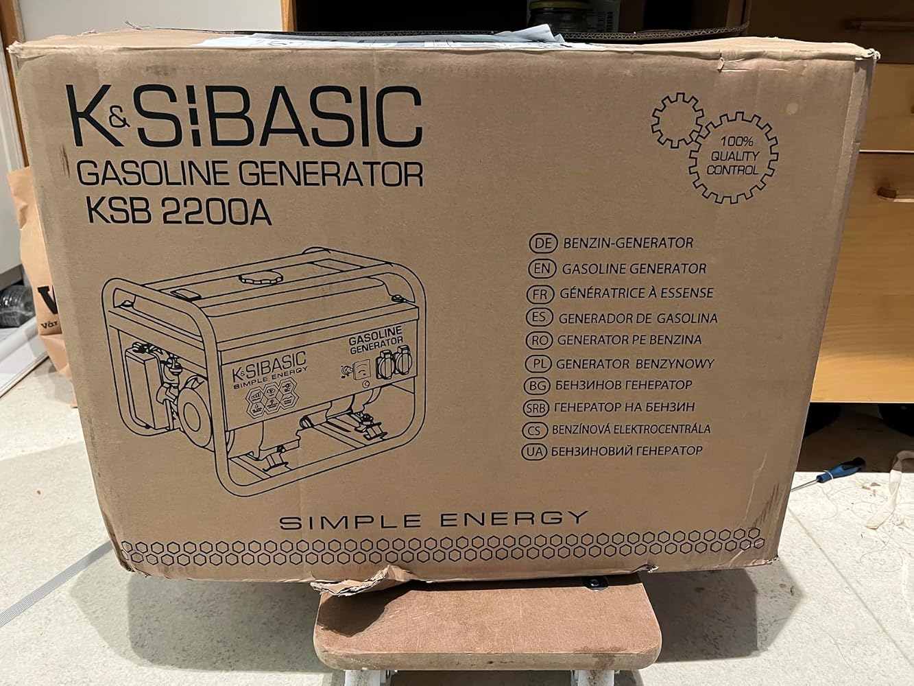 Könner & Söhnen KSB 2200A groupe électrogène essence 2,2 kW