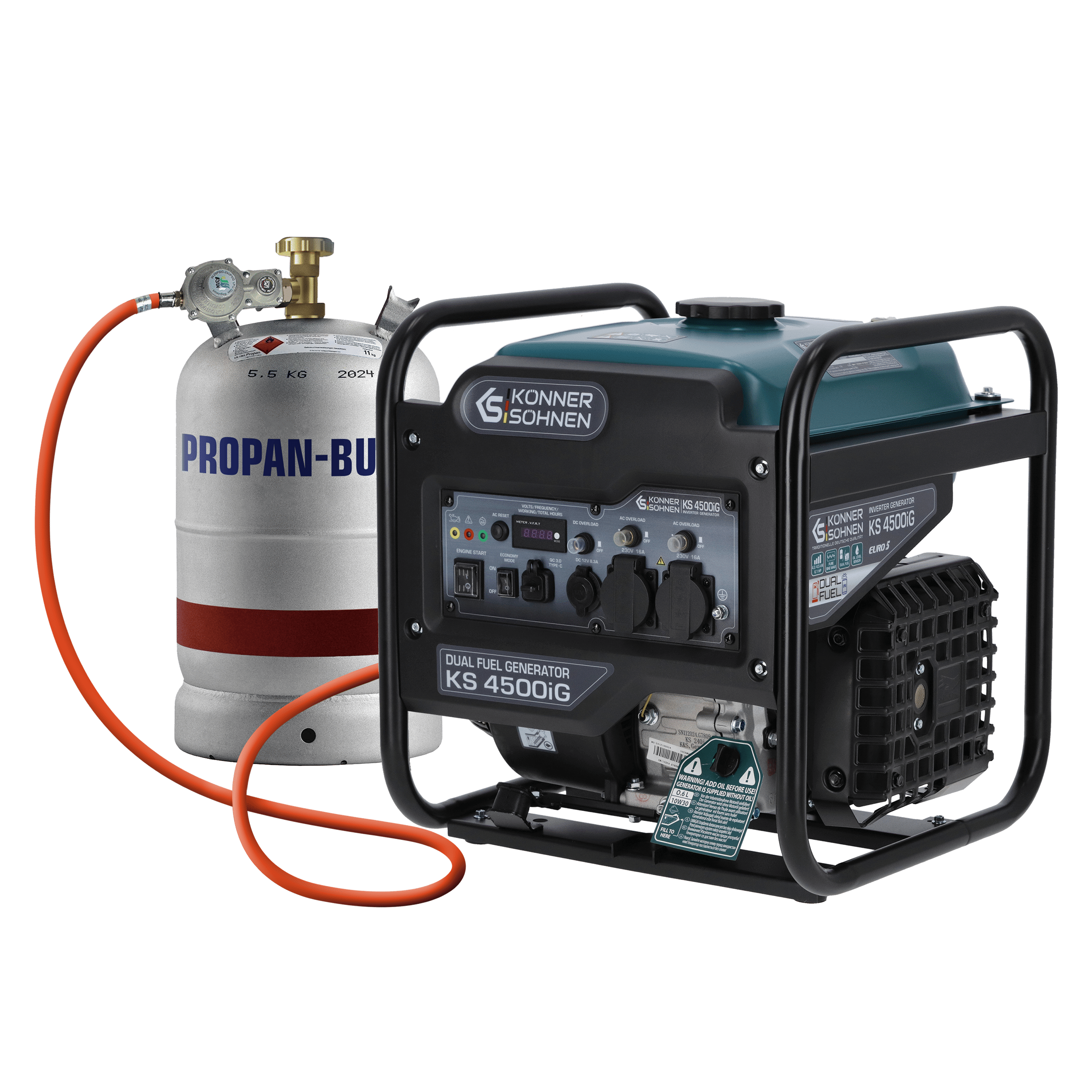 Könner & Söhnen KS 4500iG groupe électrogène inverter bi-carburant