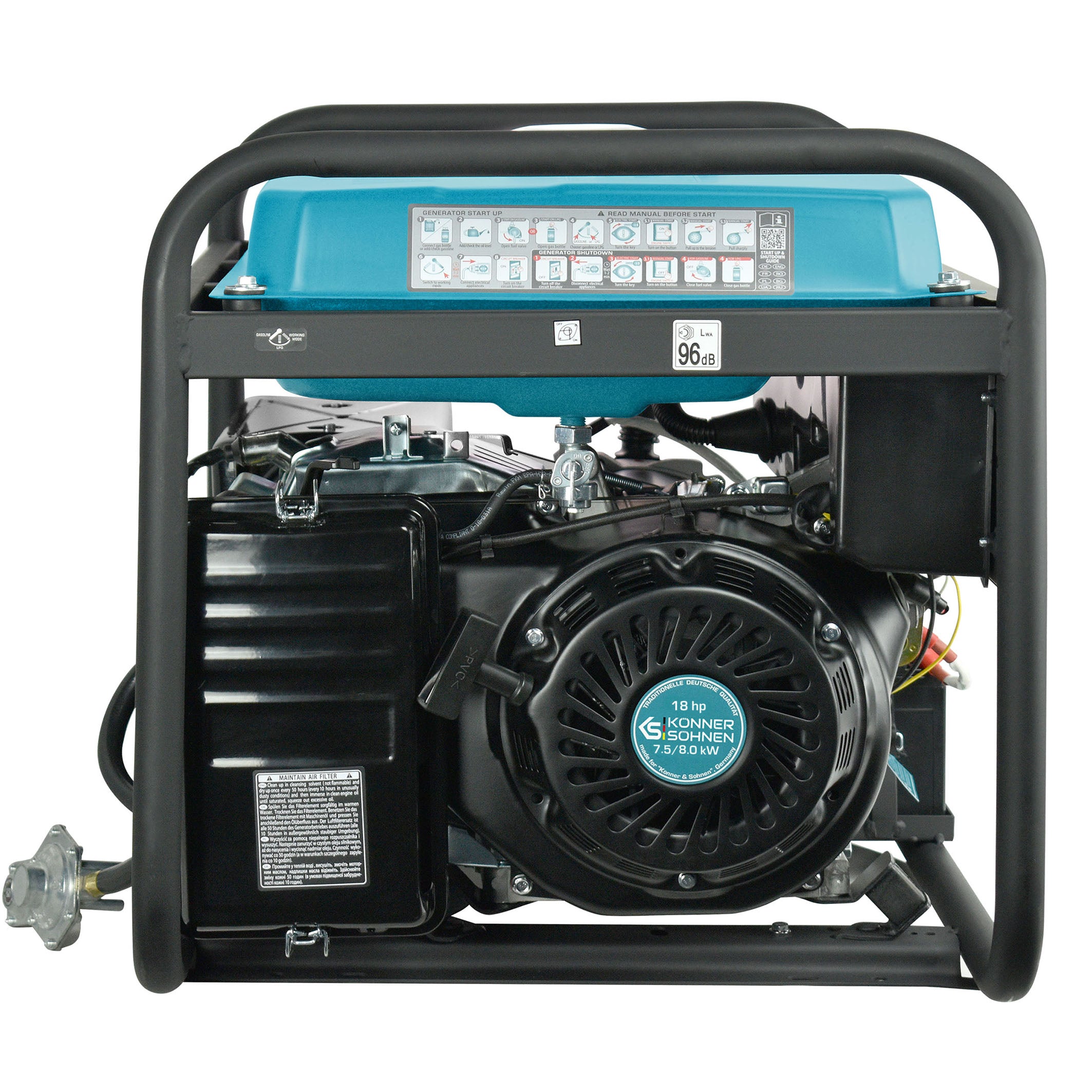 Könner & Söhnen KS 10000E G groupe gaz-essence 8 kW