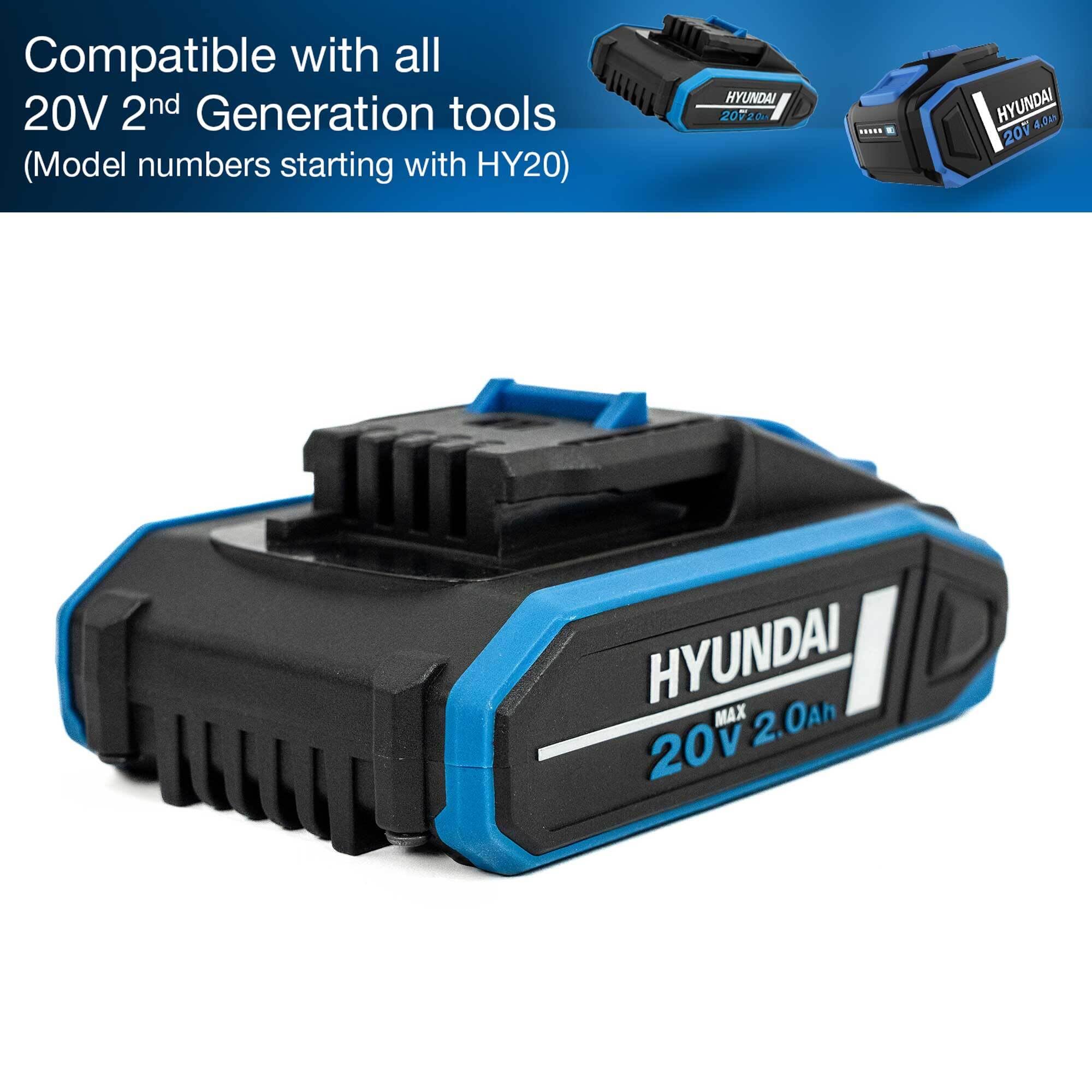 Hyundai BI20-2 Batterie 20V 2Ah Li-Ion 2e génération