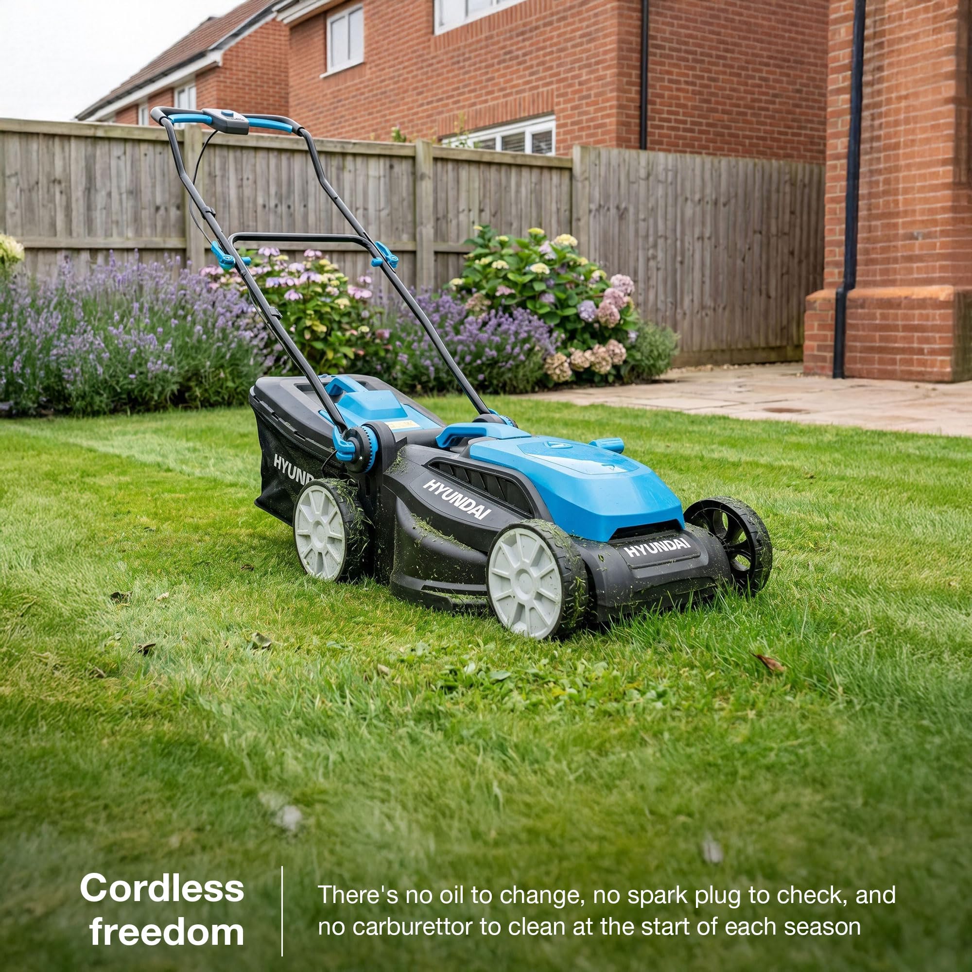 Hyundai Garden Tools HY40CLM38 tondeuse 40V 38cm 36L