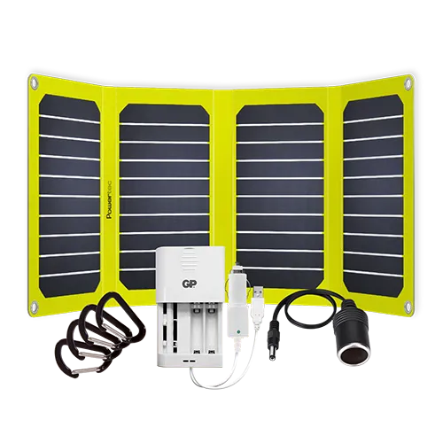 POWERTEC Kit solaire Photo 21 panneau 21W + chargeur
