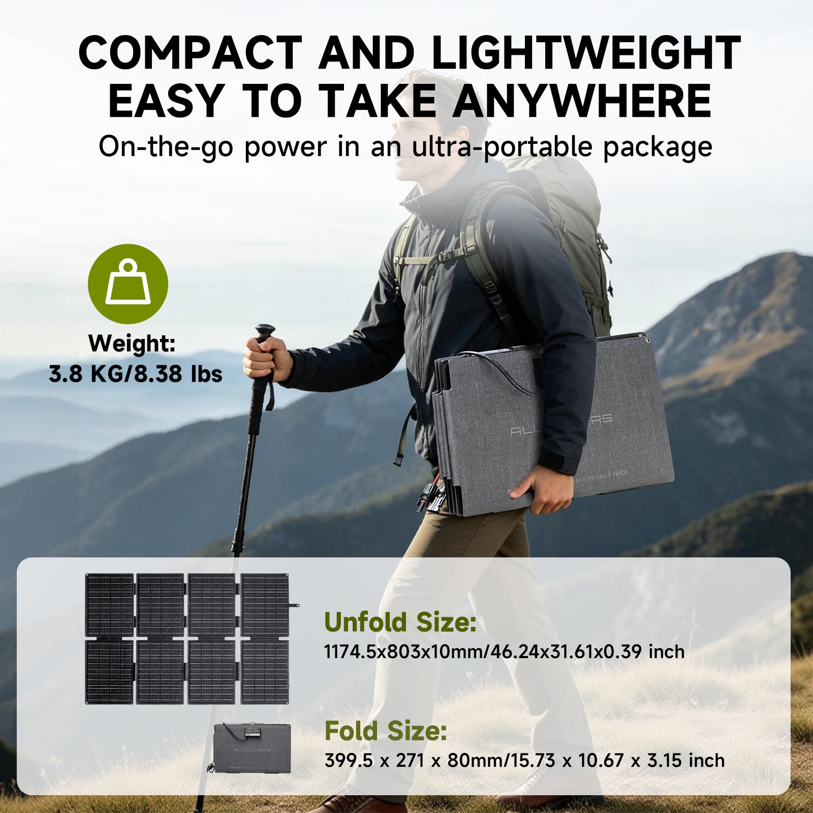 ALLPOWERS Solar Generator R2500 V2 station 1920Wh 2500W + panneau 160W