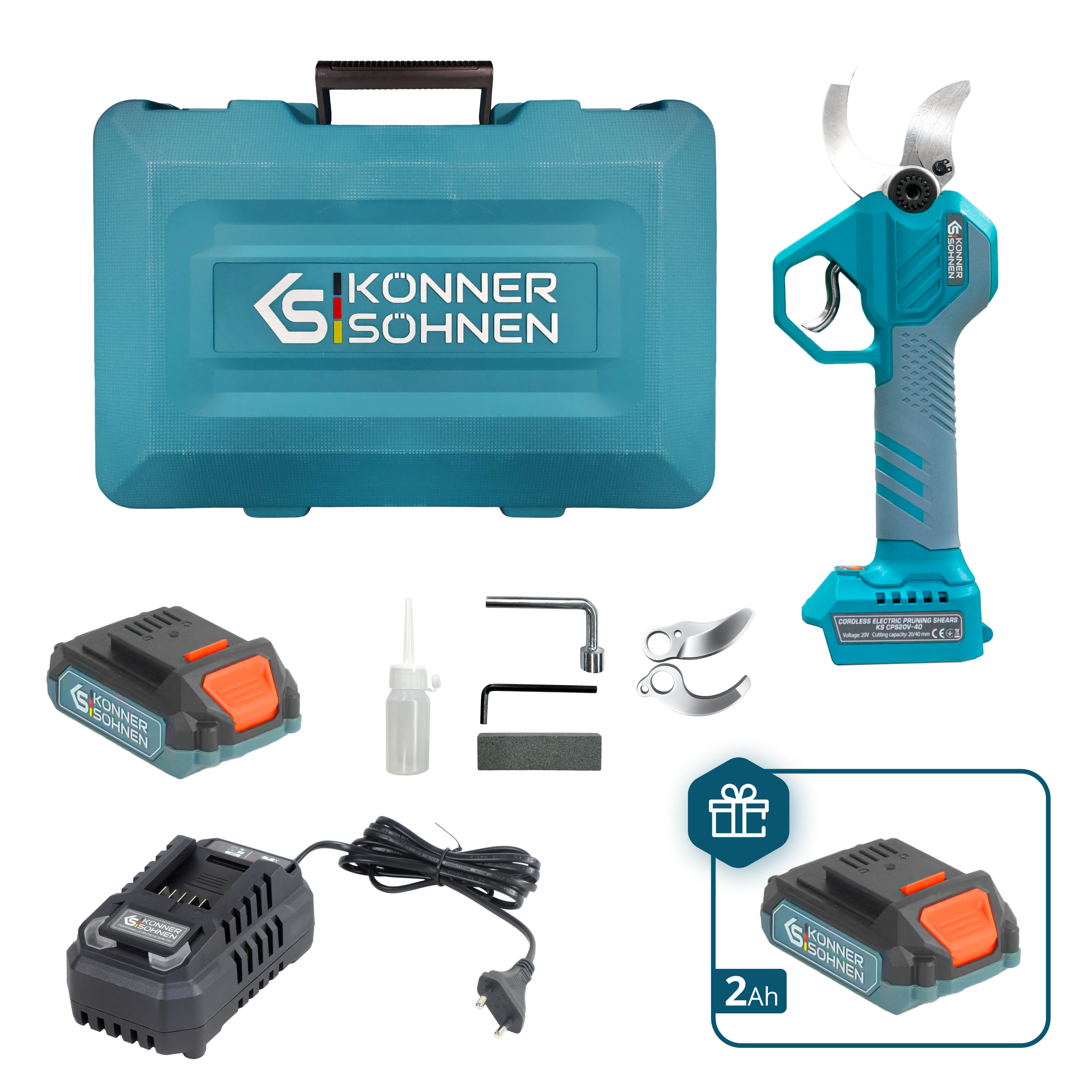Könner & Söhnen KS CPS20V-40 sécateur batterie 20V coffret