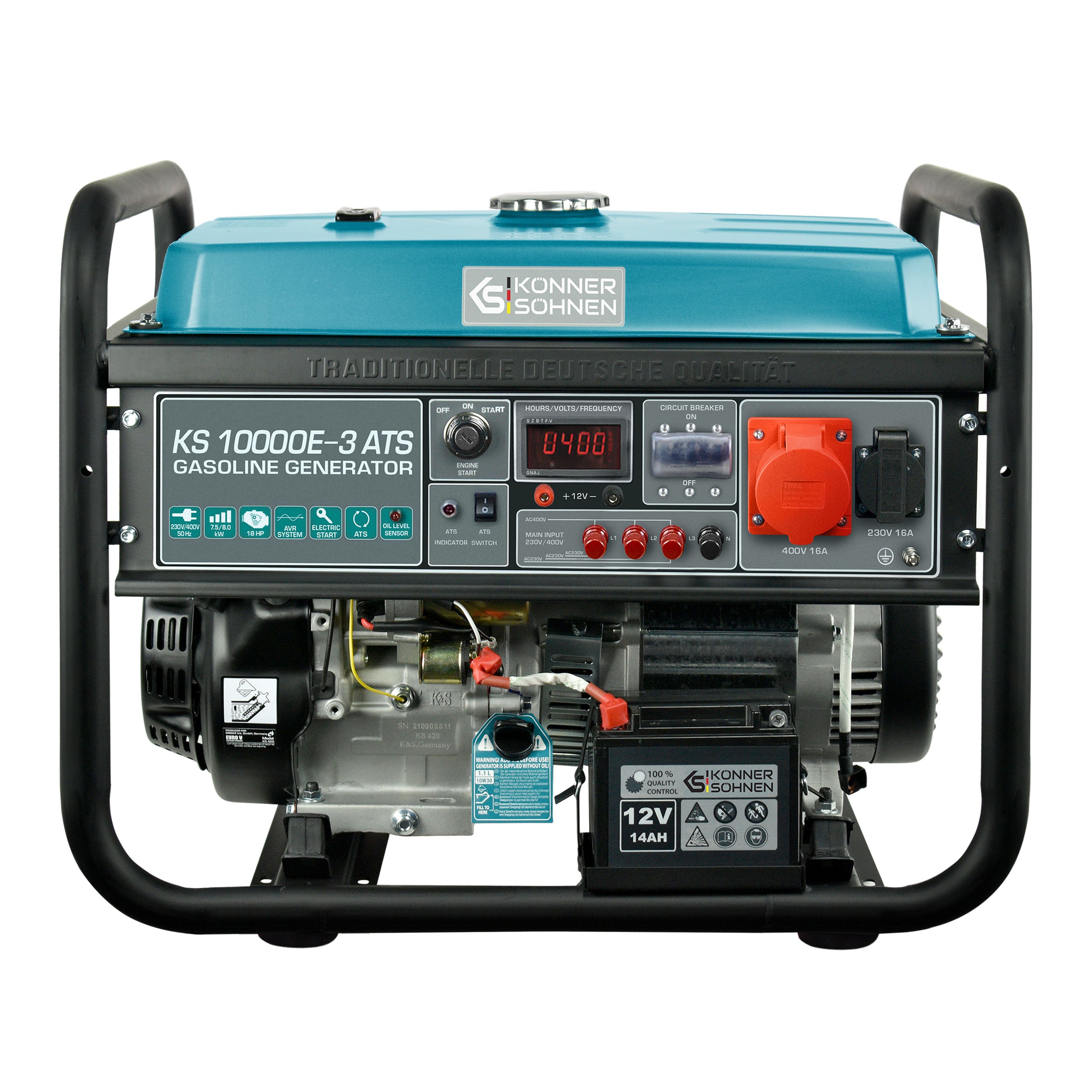 Könner & Söhnen KS 10000E-3 ATS groupe essence 400V 9 kW