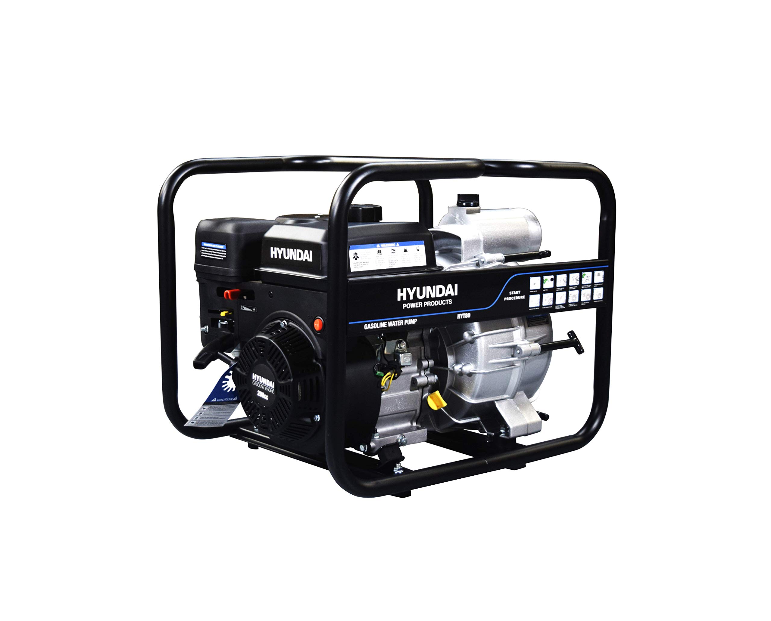 Hyundai HYT80 motopompe thermique essence eaux chargées 212cc