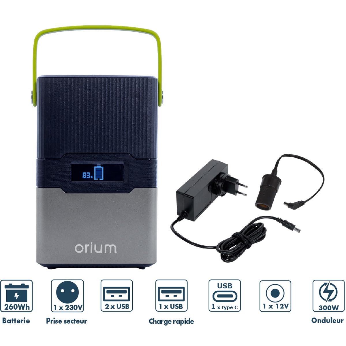 Orium Izywatt 250 station d’énergie portable 260 Wh 300 W