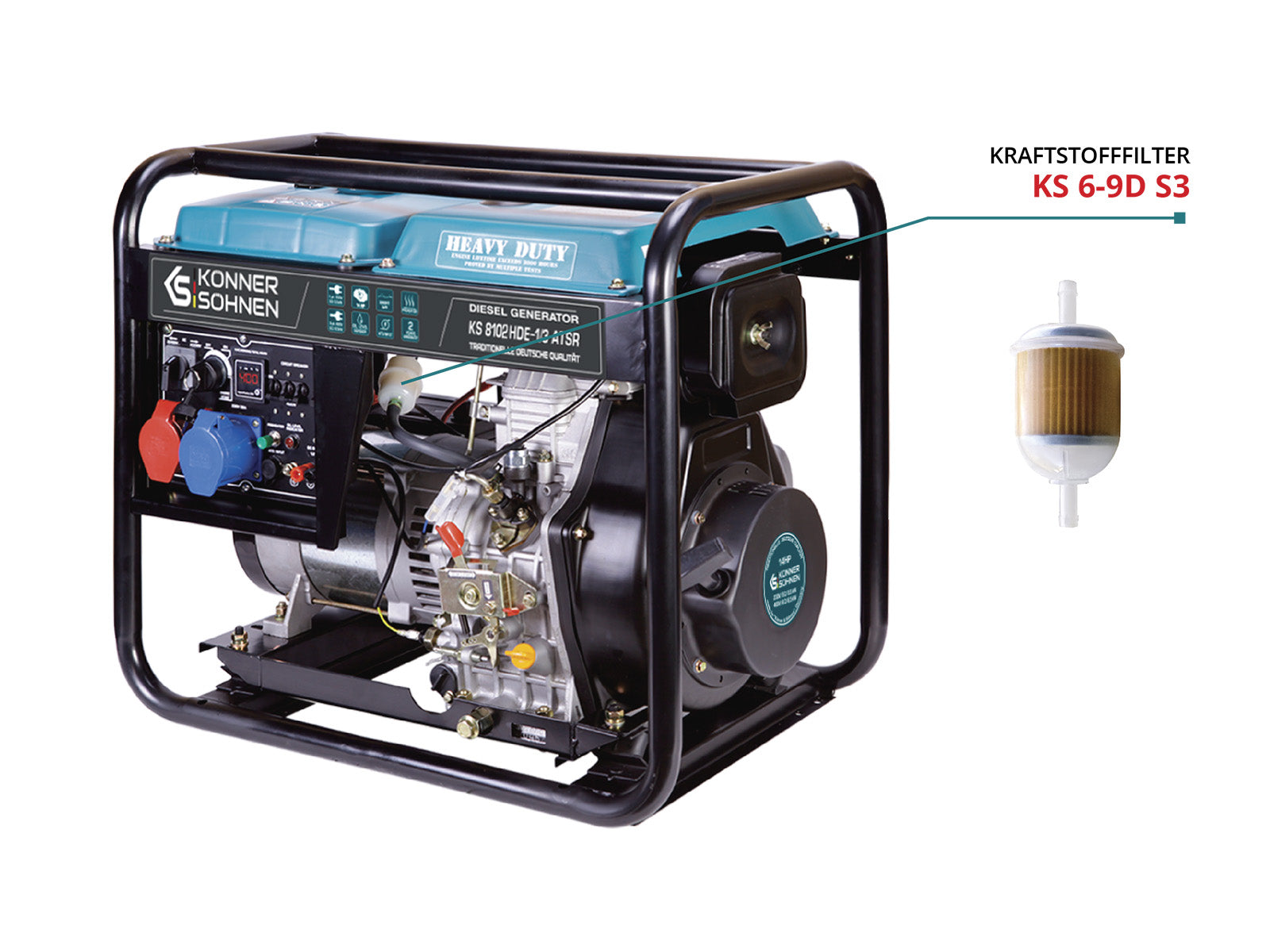 Könner & Söhnen HEAVY DUTY KS 6-9D S3 filtre à carburant diesel