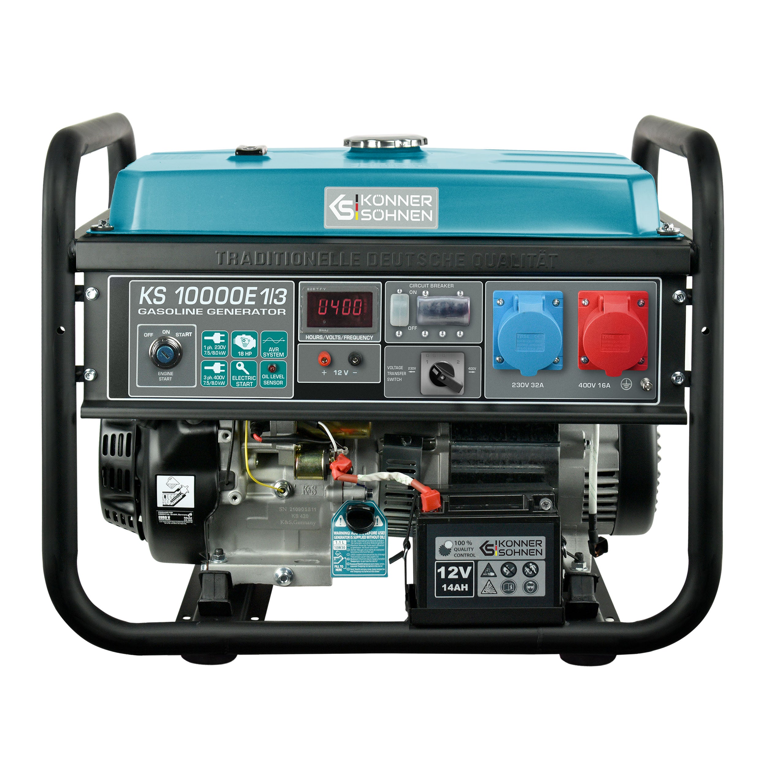 Könner & Söhnen KS 10000E 1/3 groupe électrogène essence 9 kW