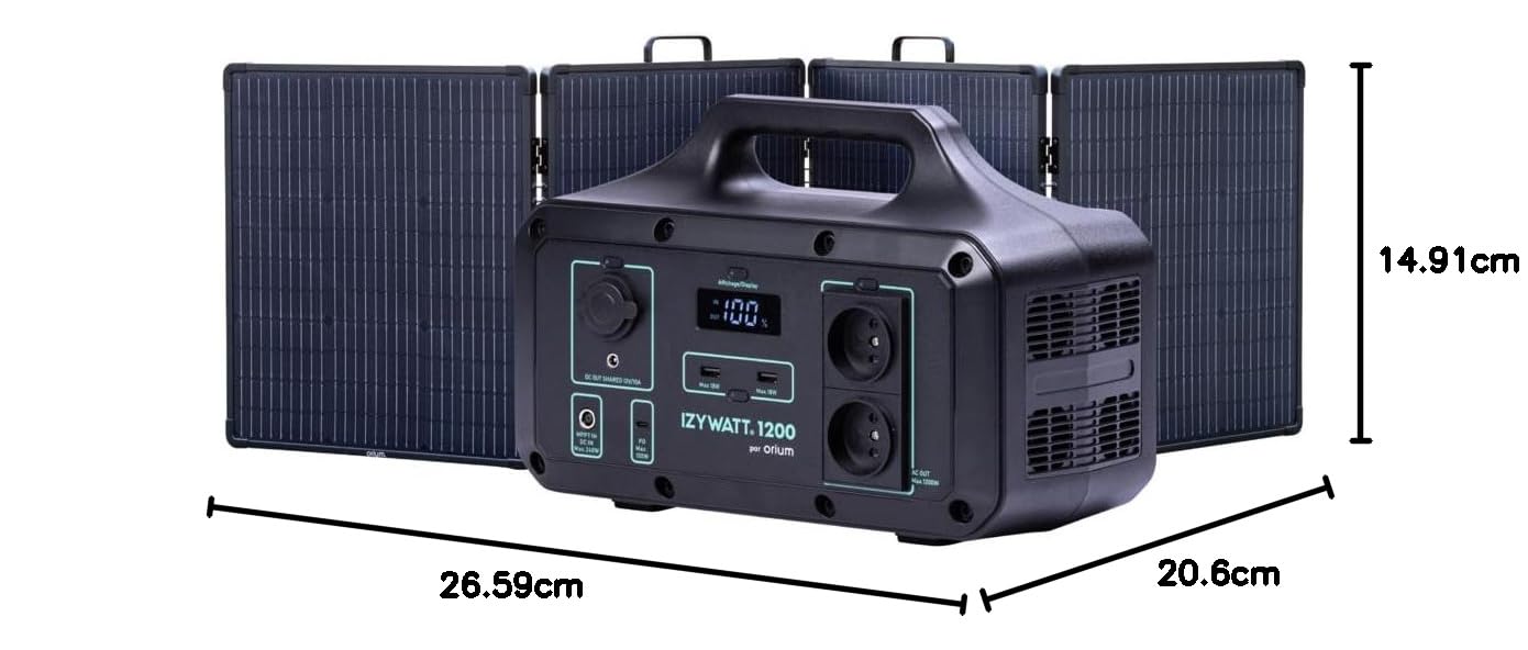 Orium Izywatt 1200 station d'énergie portable 1021Wh + 200W