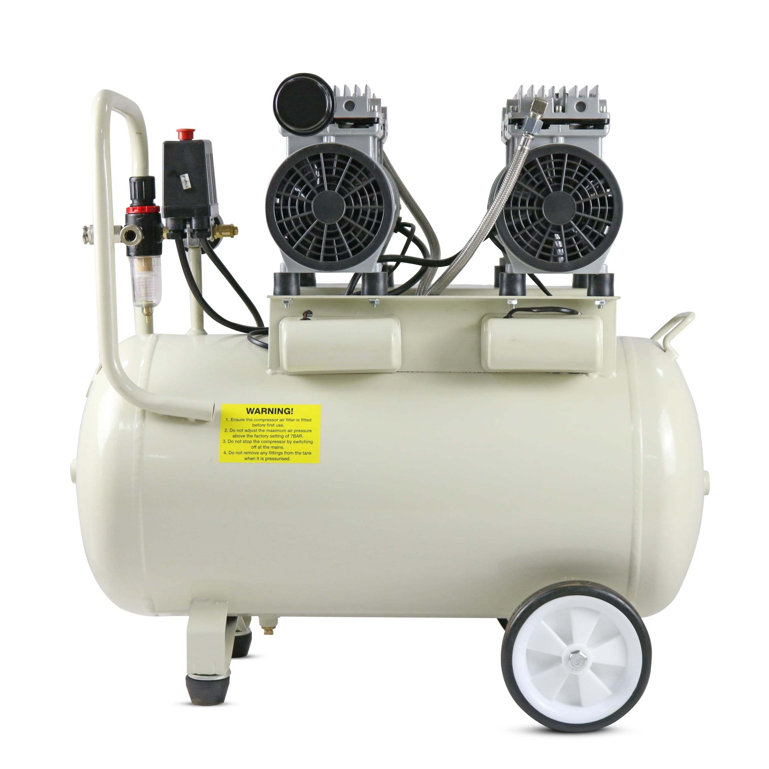 Hyundai Compresseur silent 50L 2HP 100PSI blanc