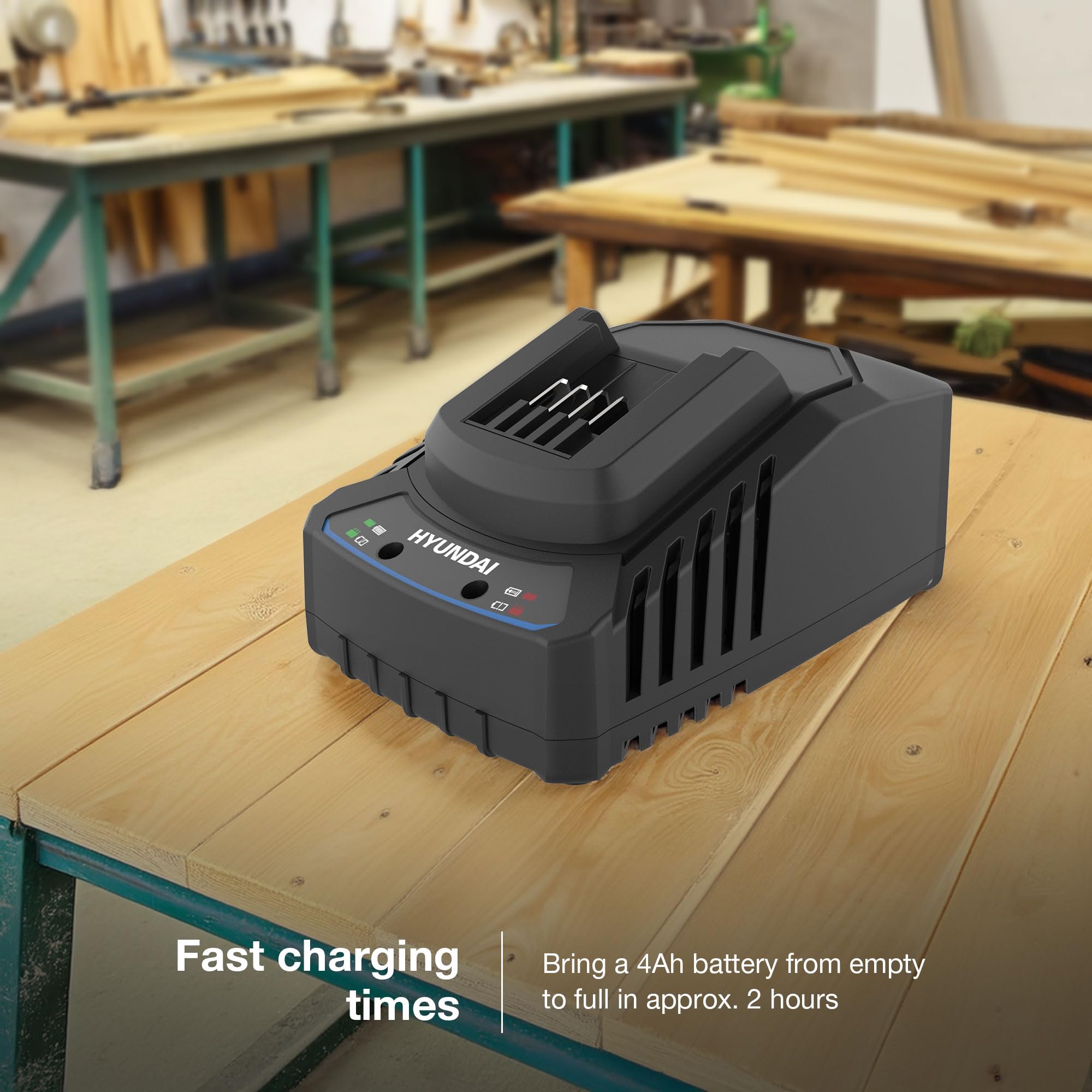 Hyundai Power Tools BI20-4 batterie 20V 4Ah + chargeur 2A