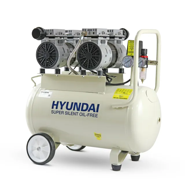 Hyundai Compresseur silent 50L 2HP 100PSI blanc