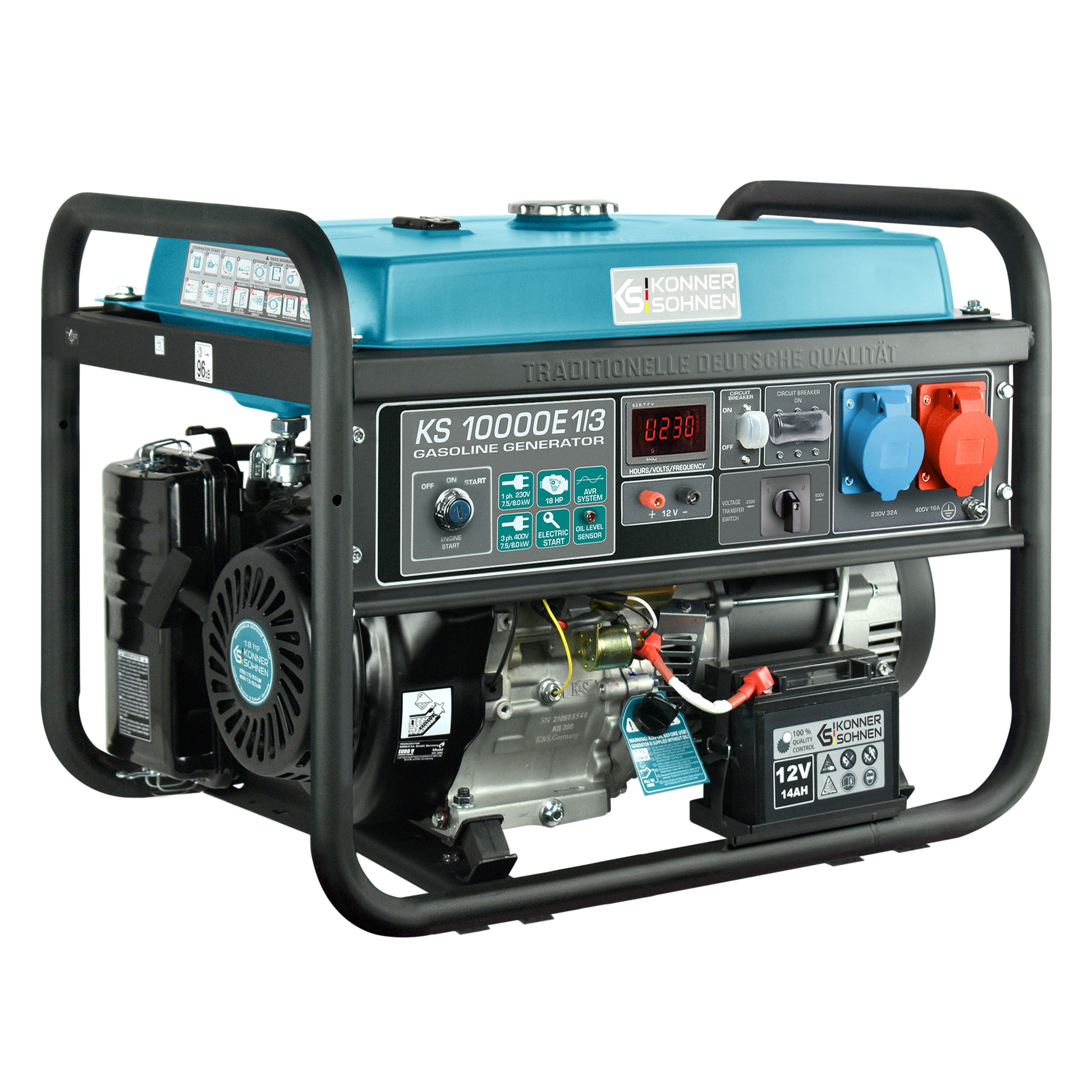 Könner & Söhnen KS 10000E 1/3 groupe électrogène essence 9 kW