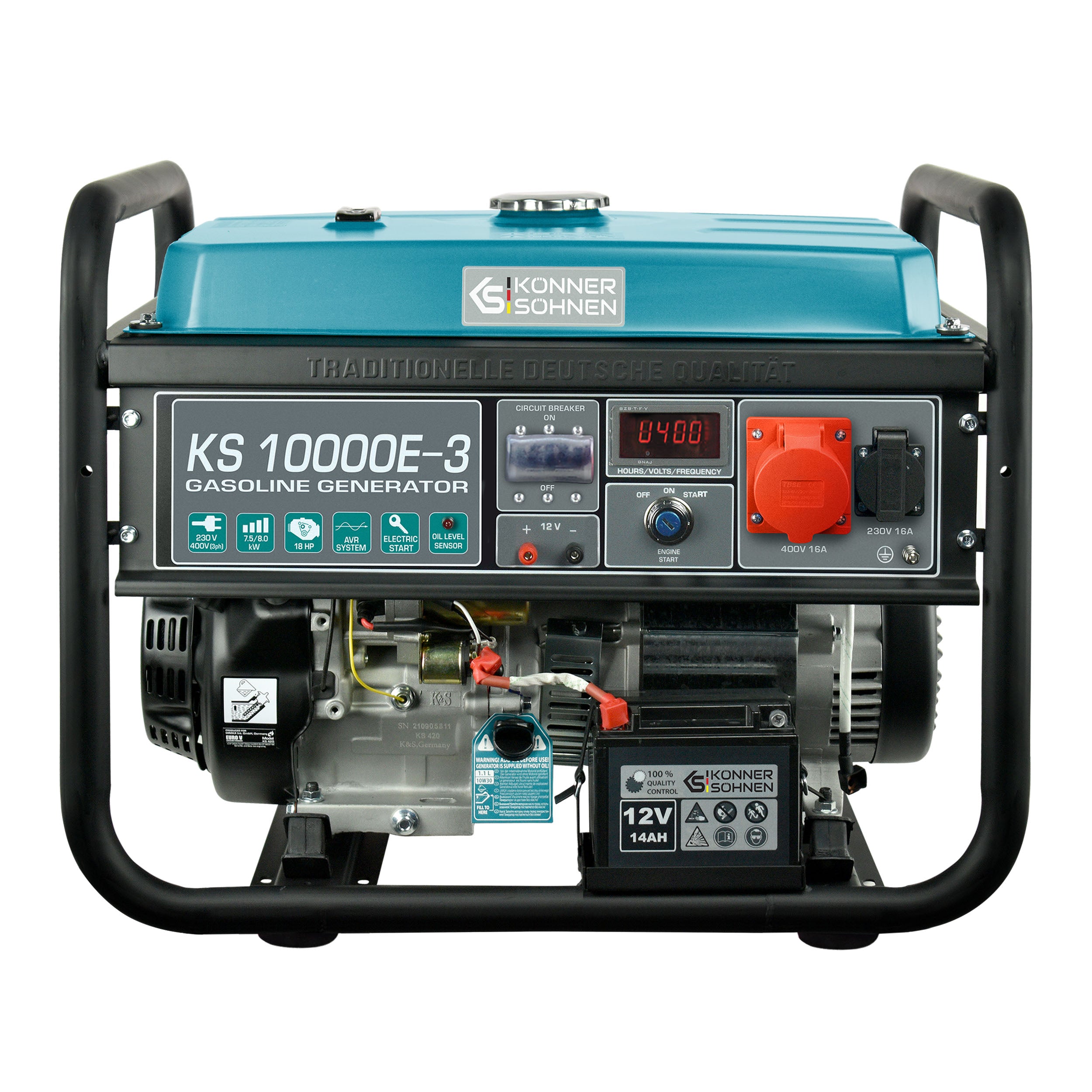 Könner & Söhnen K&S BASIC KS 10000E-3 groupe triphasé essence 8000W