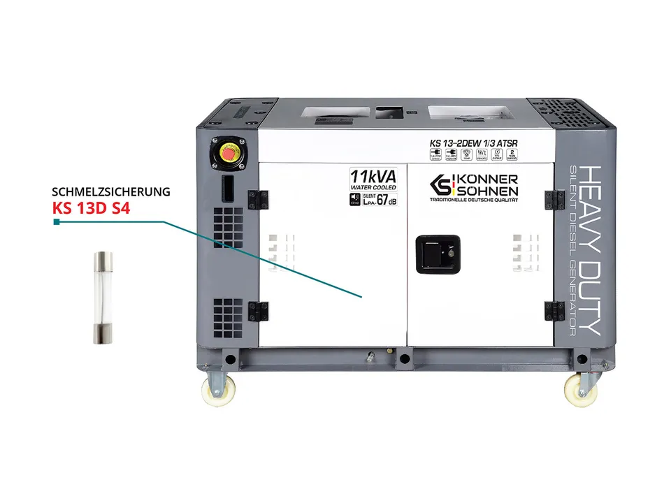 Könner & Söhnen HEAVY DUTY KS 13D S4 fusible générateur diesel