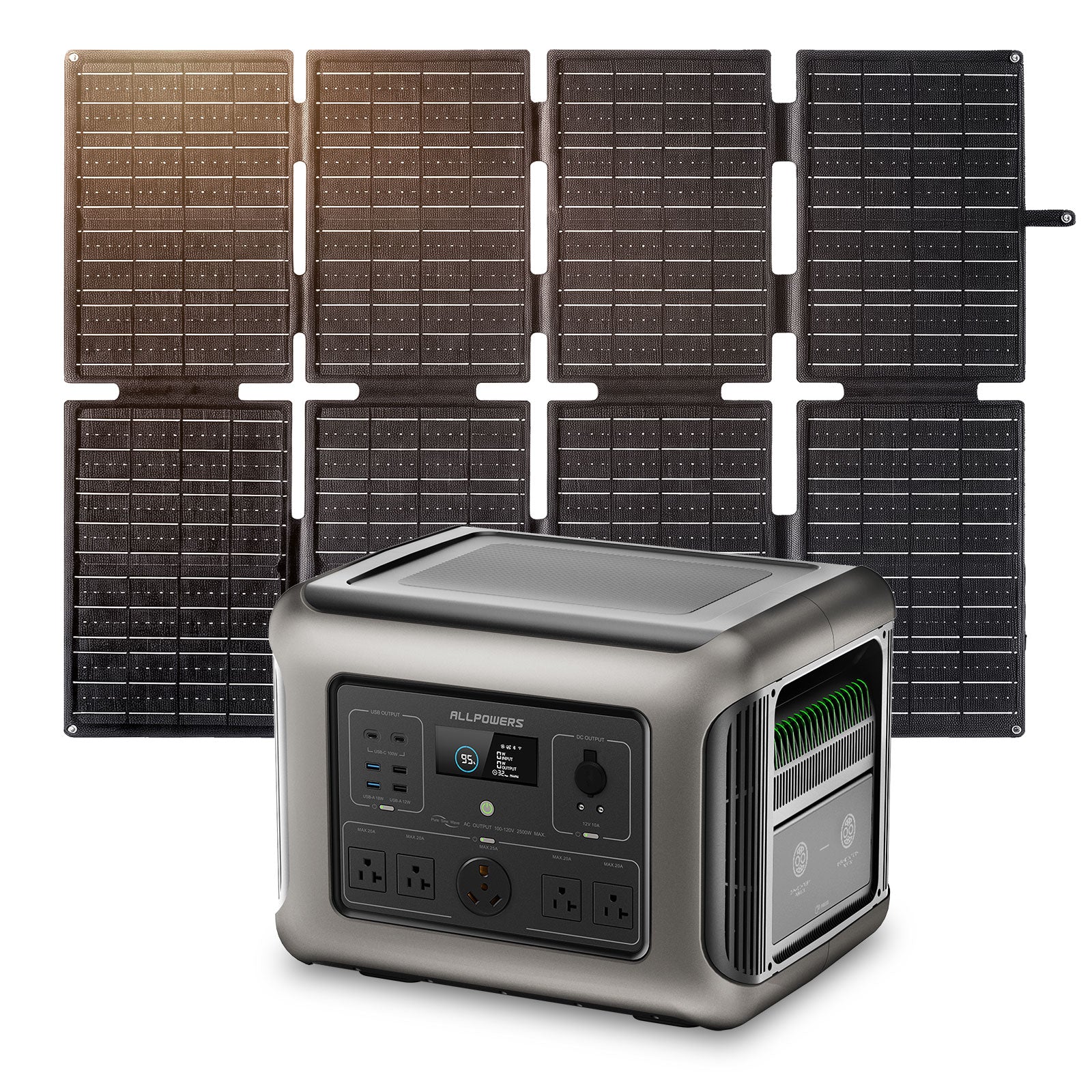 ALLPOWERS Solar Generator R2500 V2 station 1920Wh 2500W + panneau 160W
