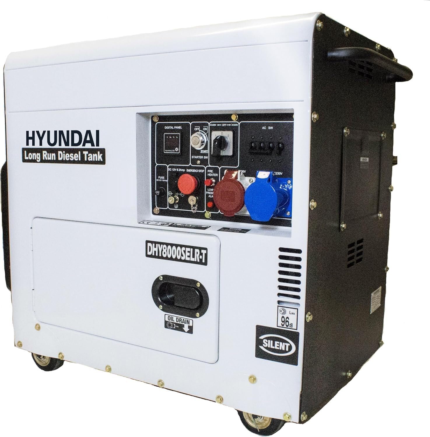 Hyundai DHY8000SELR-T groupe électrogène diesel 5,8 kW silencieux