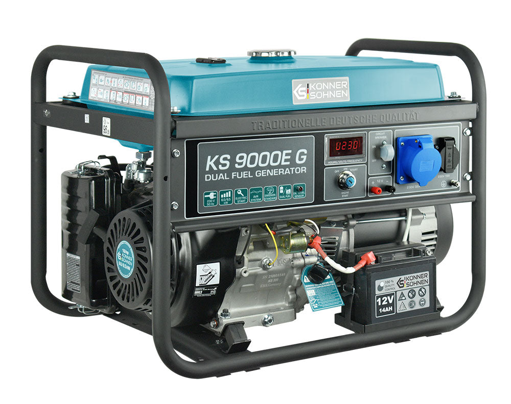 Könner & Söhnen DUAL FUEL KS 9000E G groupe électrogène essence gaz 6 kW