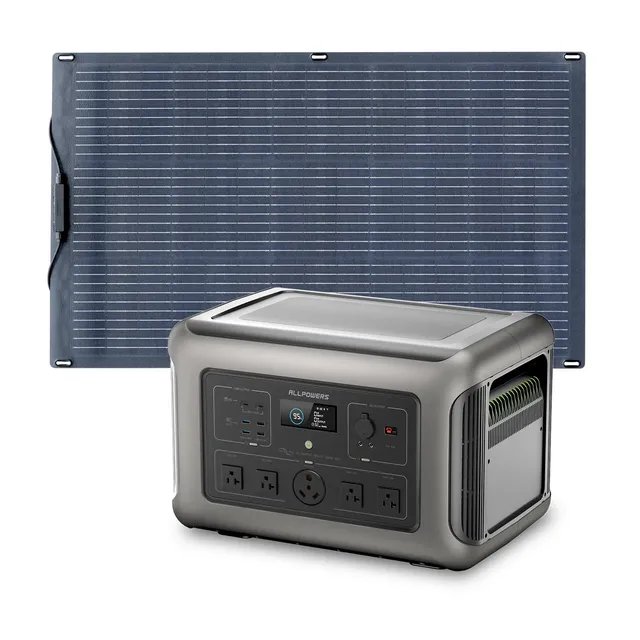 ALLPOWERS R3500 station d'énergie portable 3168Wh 3200W + panneau 100W