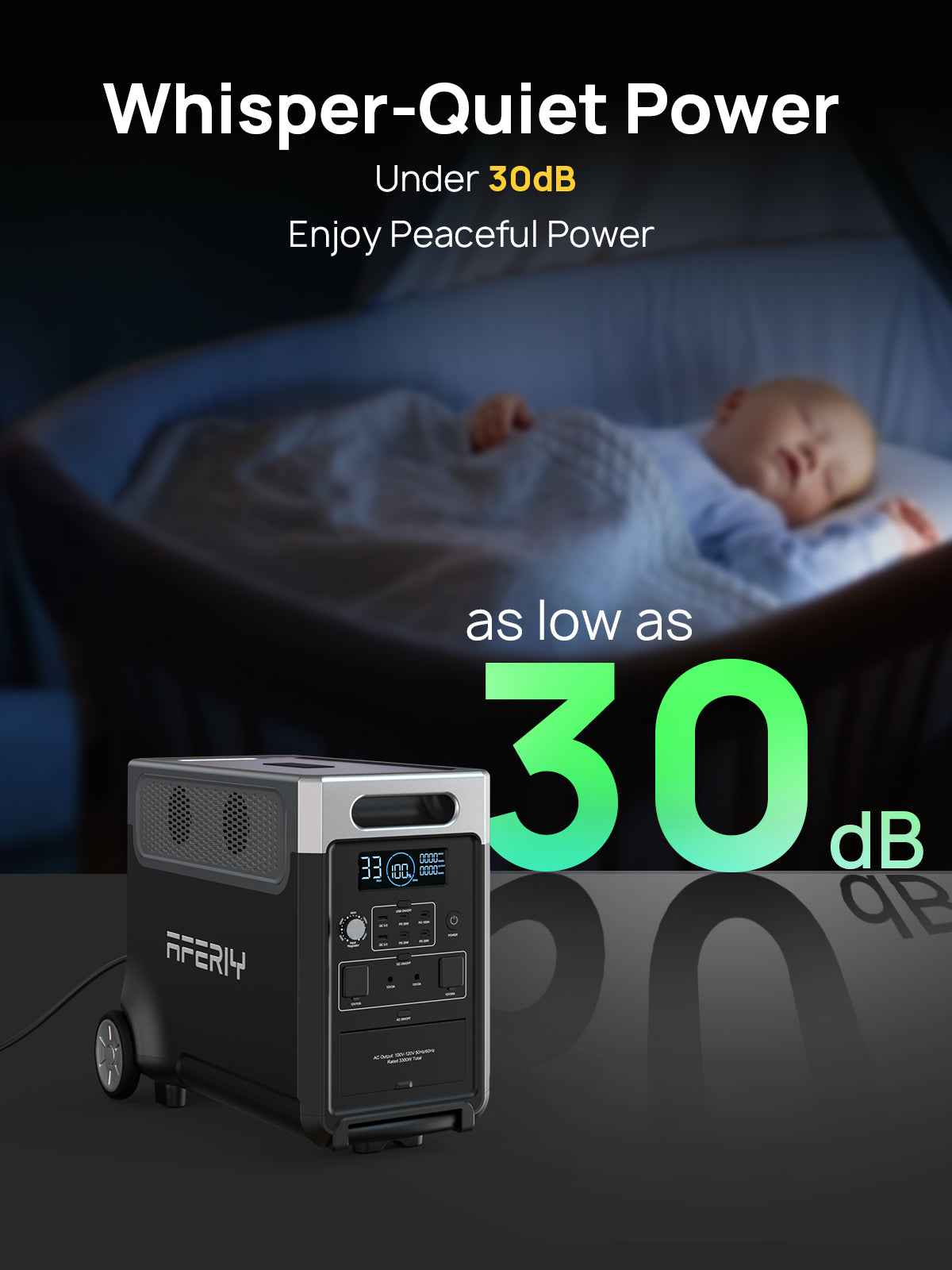 AFERIY Haven3600 P310 station d’énergie portable 3600W 3840Wh LiFePO4