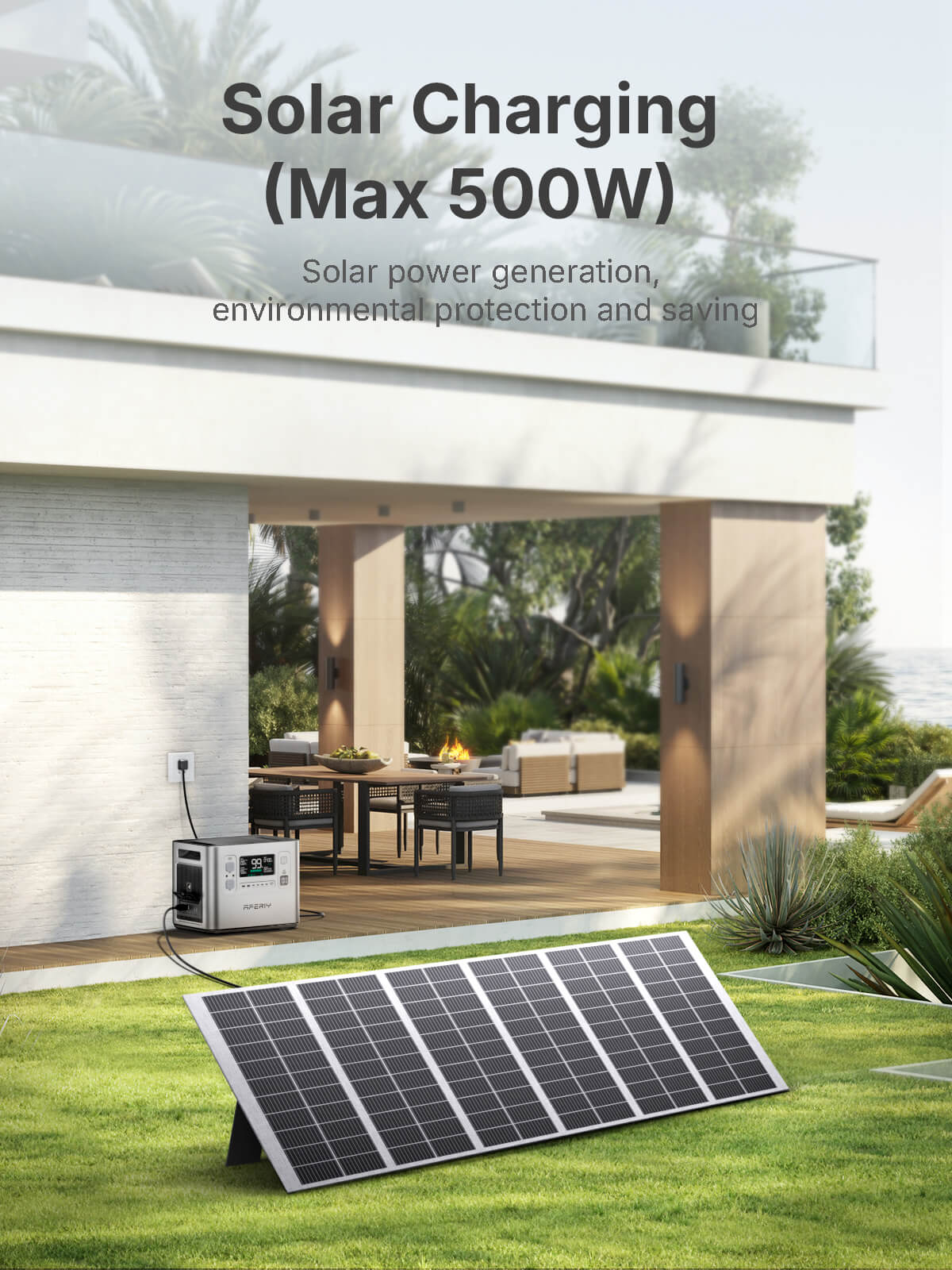 AFERIY Haven2400 P210 station énergie 2400W 2048Wh argent