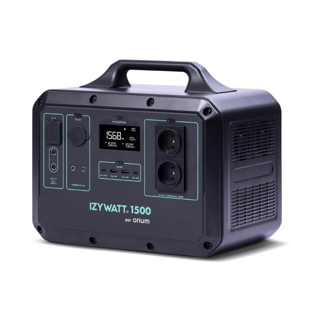 Orium Izywatt 1500 station d'énergie portable LFP 1568Wh + 400W