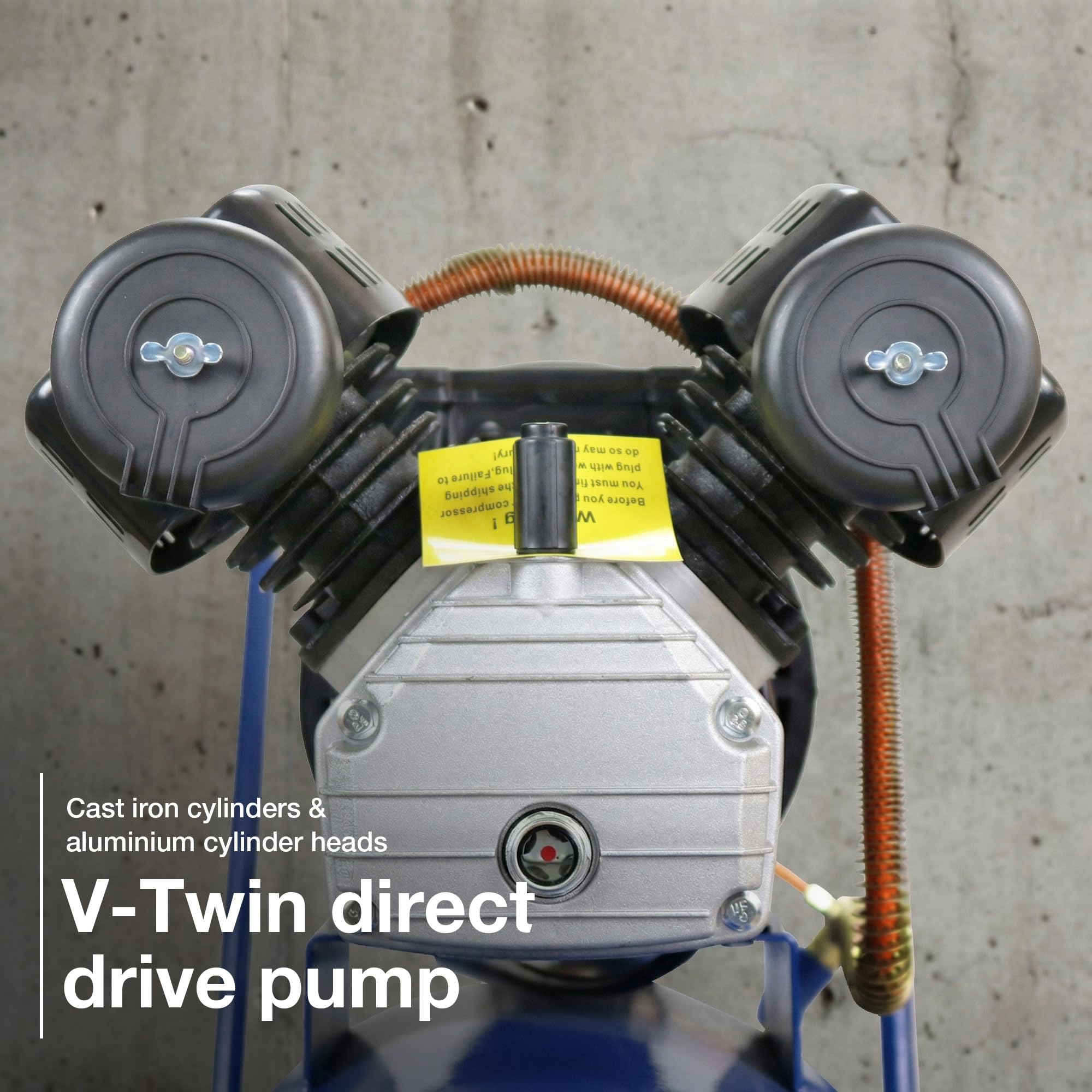 Hyundai HY30100V compresseur air 100 L 3 CV avec kit 5 pièces