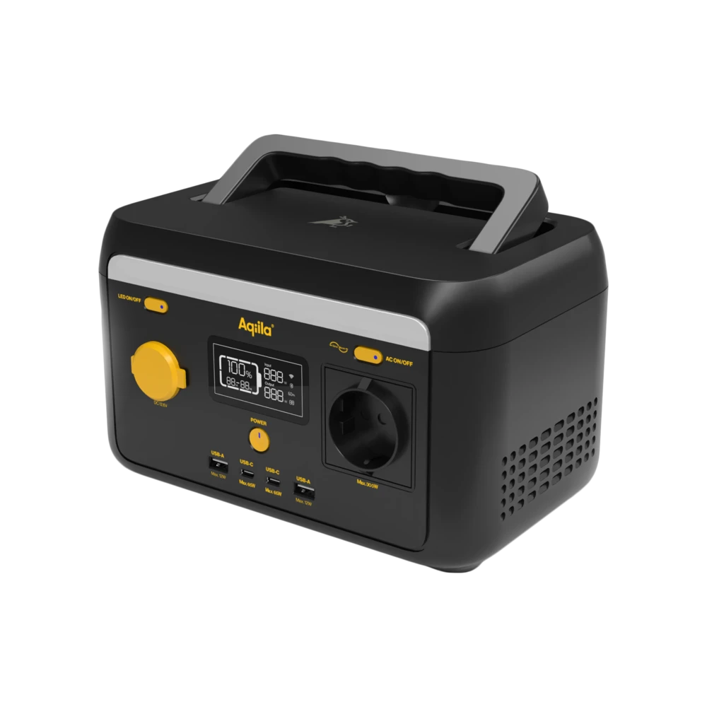 POWERTEC S300 station d'énergie portable 300W 204Wh