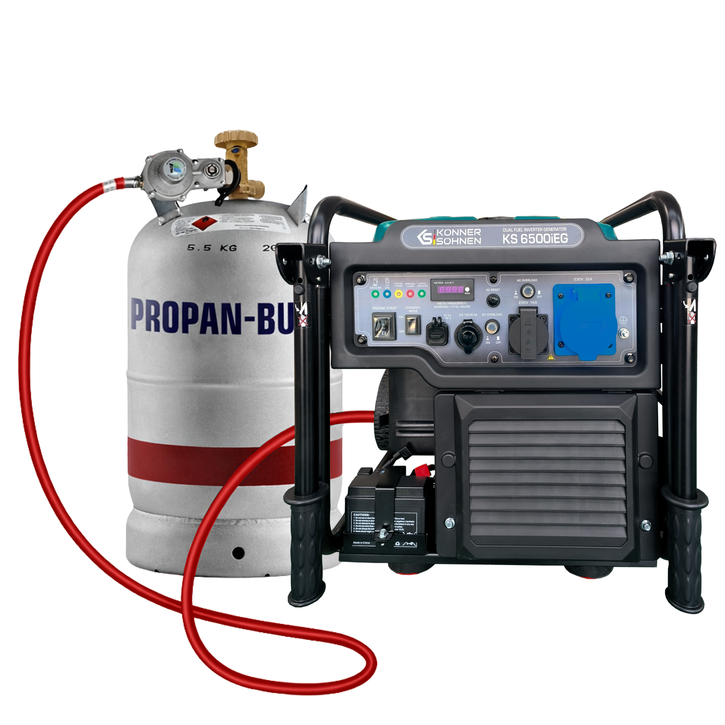 Könner & Söhnen DUAL FUEL KS 6500iEG groupe 6000W gaz