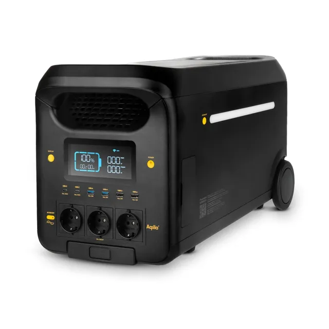 POWERTEC S3000V2 Station d'énergie portable 3000W 2560Wh