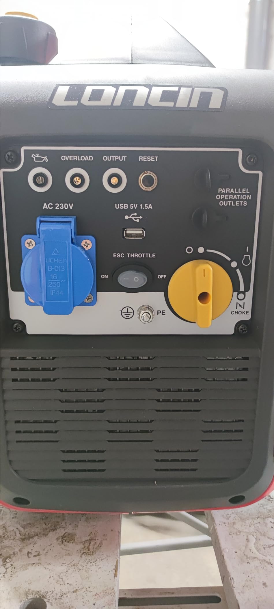 Loncin GR2300iS groupe électrogène inverter 2300W USB rouge