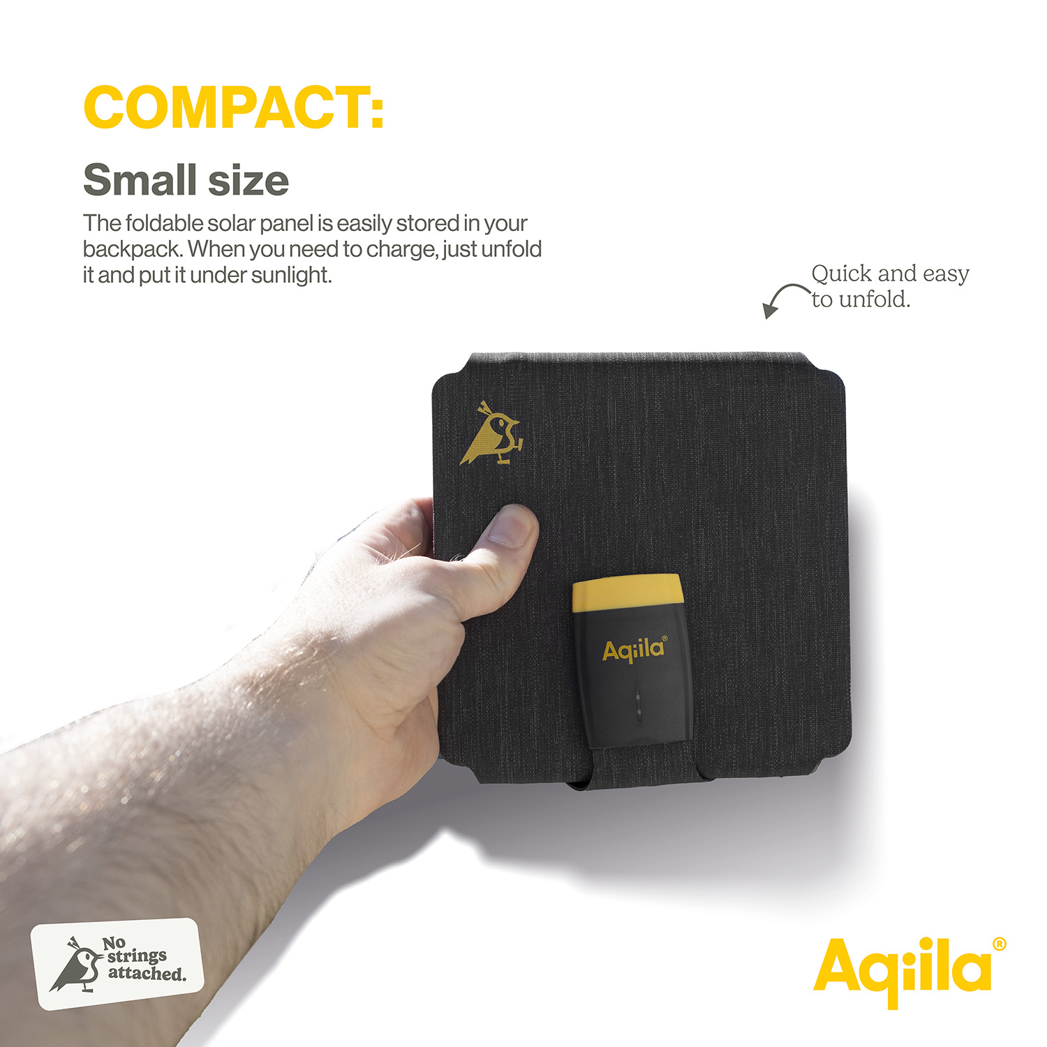 Powertec Aqiila Pocket 21 chargeur solaire USB-C 21W 600g