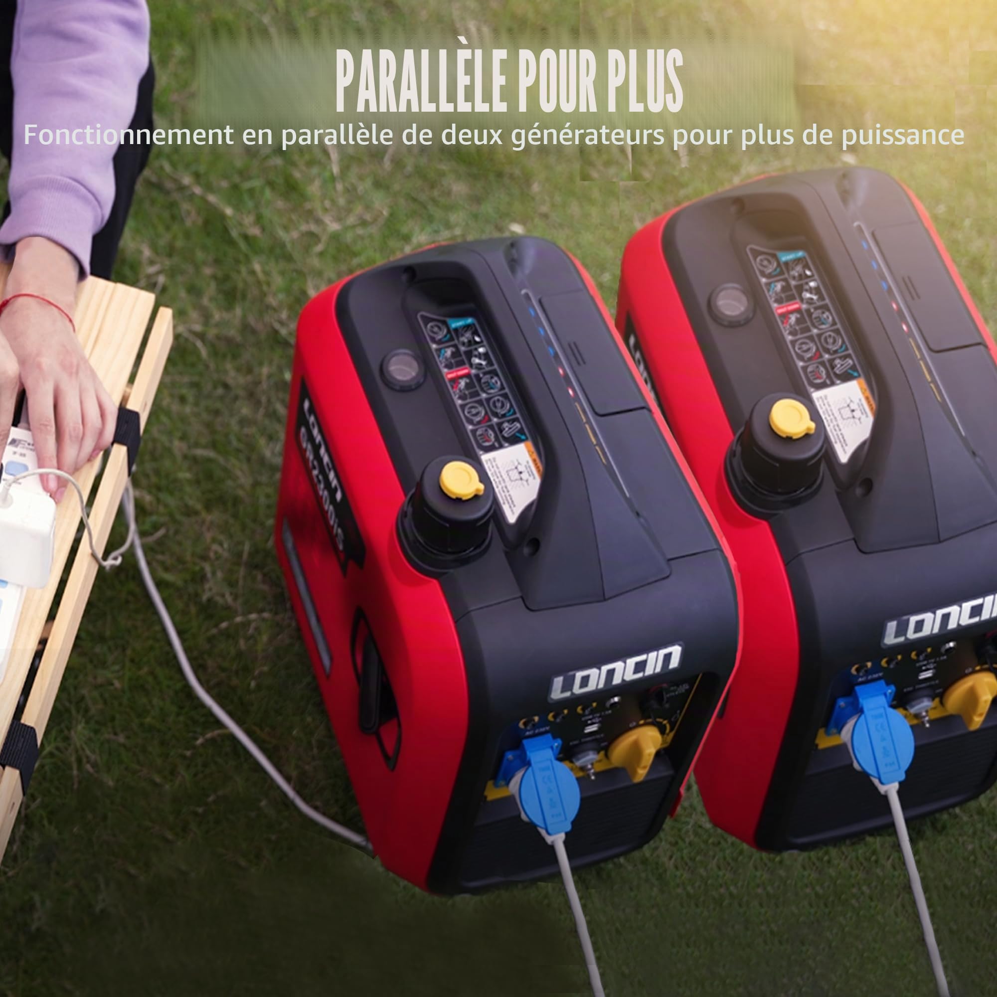 Loncin GR2300iS groupe électrogène inverter 2300W USB rouge