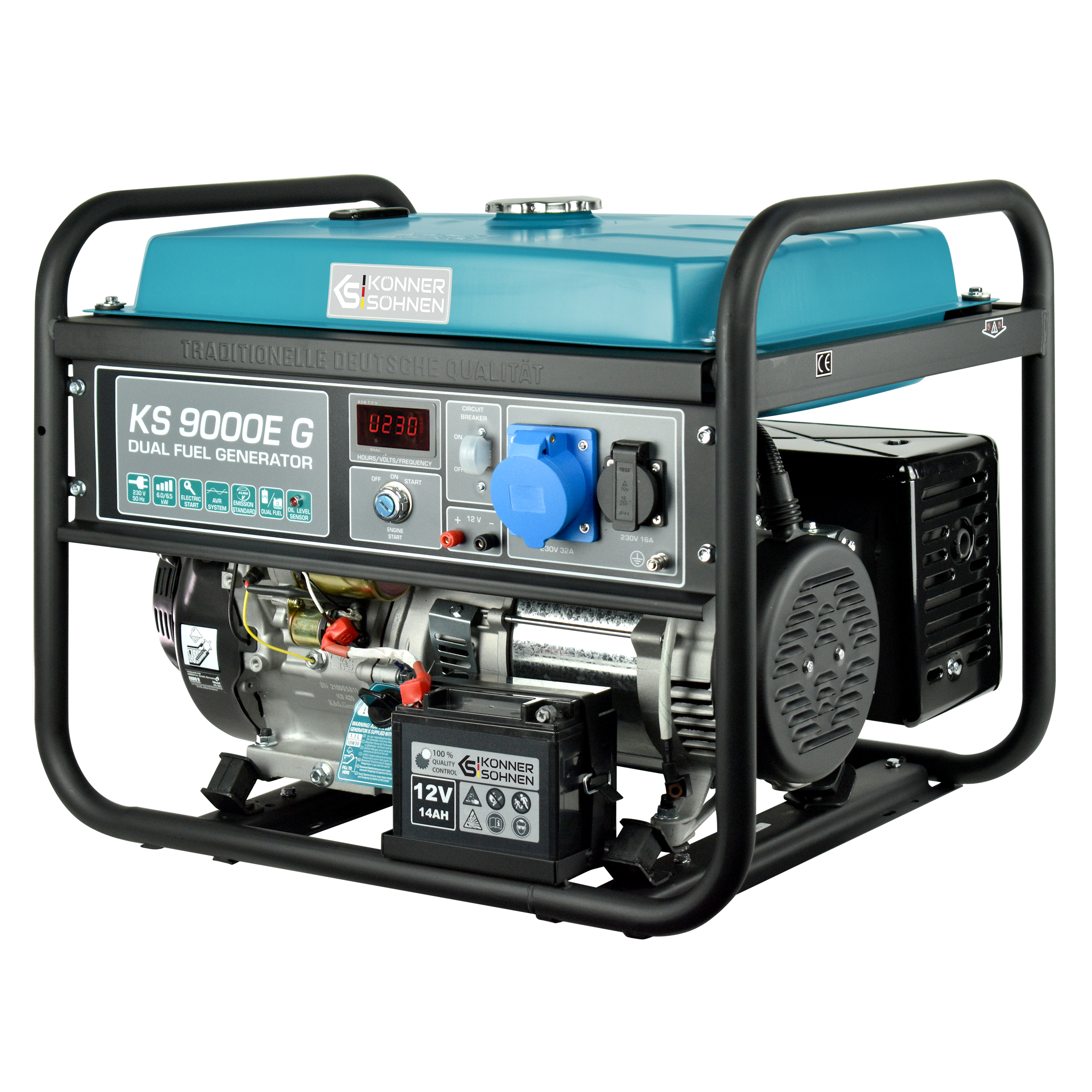 Könner & Söhnen DUAL FUEL KS 9000E G groupe électrogène essence gaz 6 kW