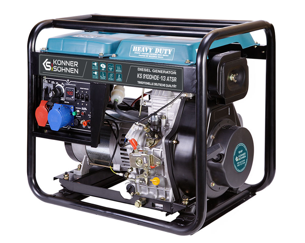 Könner & Söhnen HEAVY DUTY KS 9100HDE-1/3 ATSR groupe diesel 7500 W
