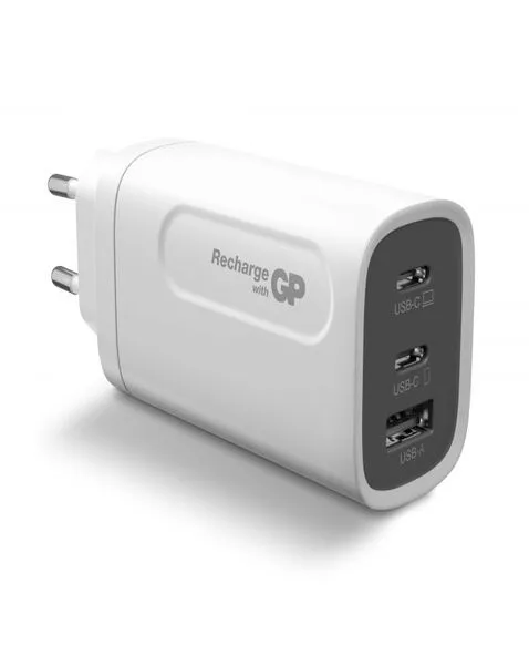 POWERTEC Chargeur USB-C 65W Triple GaN chargeur secteur 65W GaN