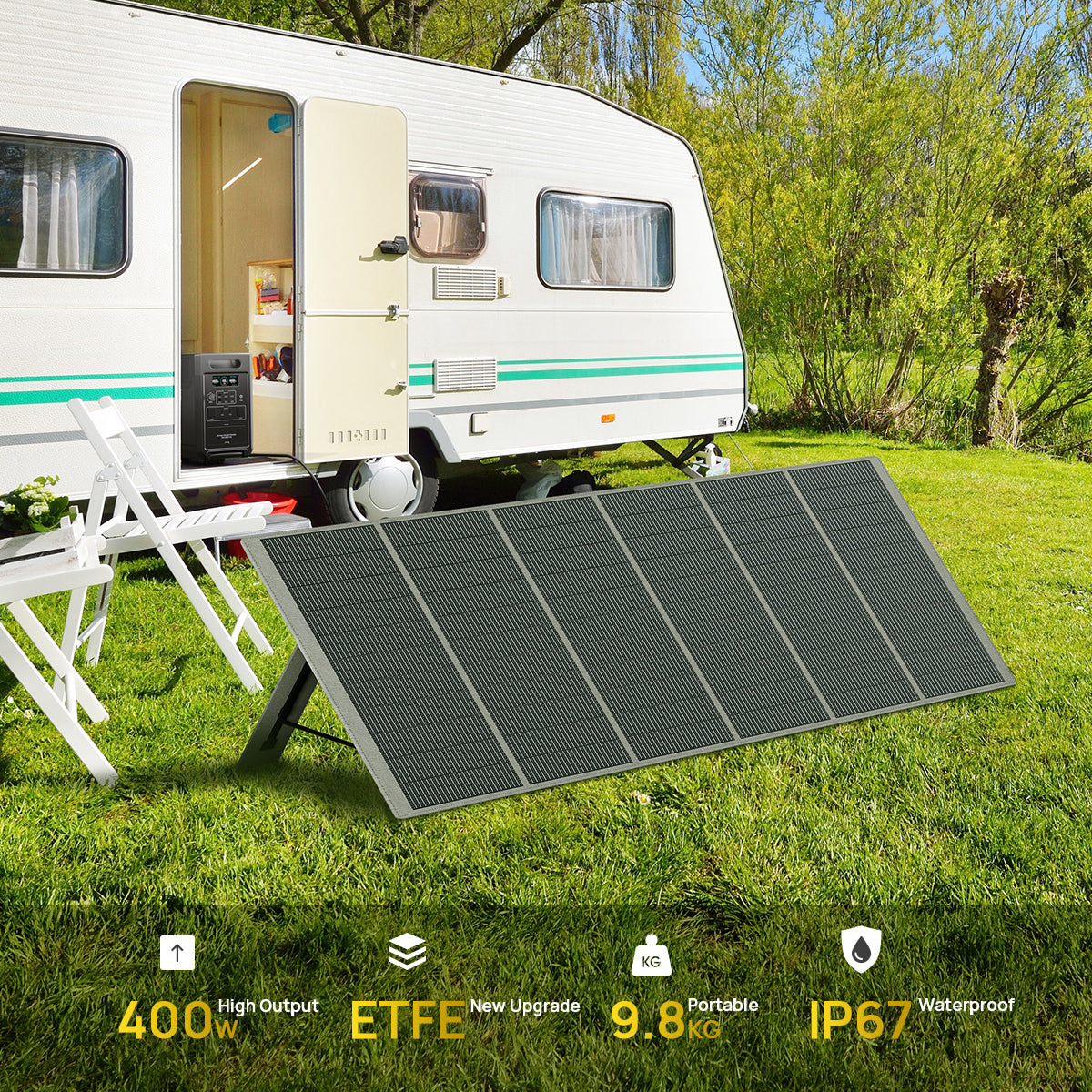 AFERIY AF-S400A1 panneau solaire portable 400W pliable monocristallin