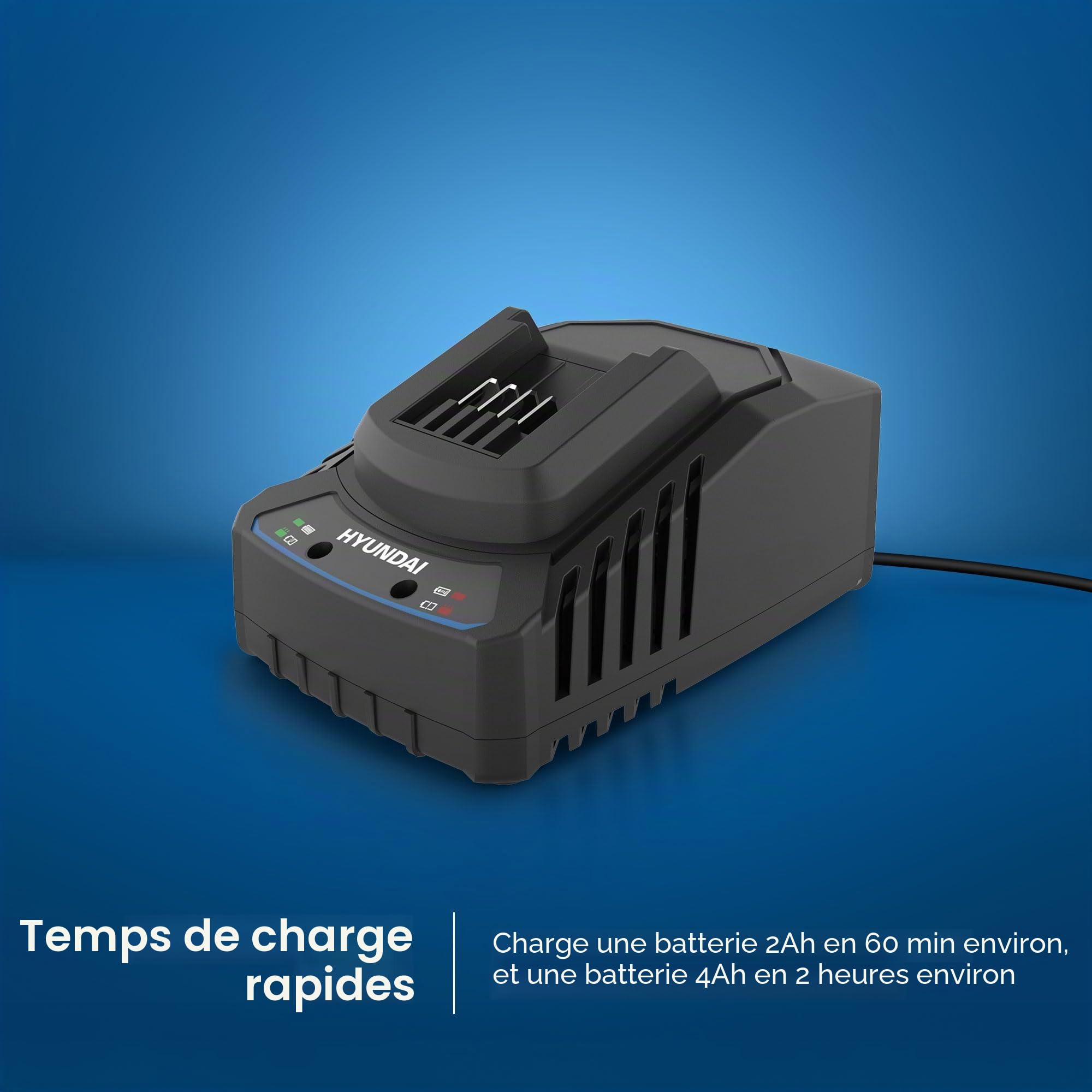 Hyundai C20-2 chargeur batterie 20V 2A rapide