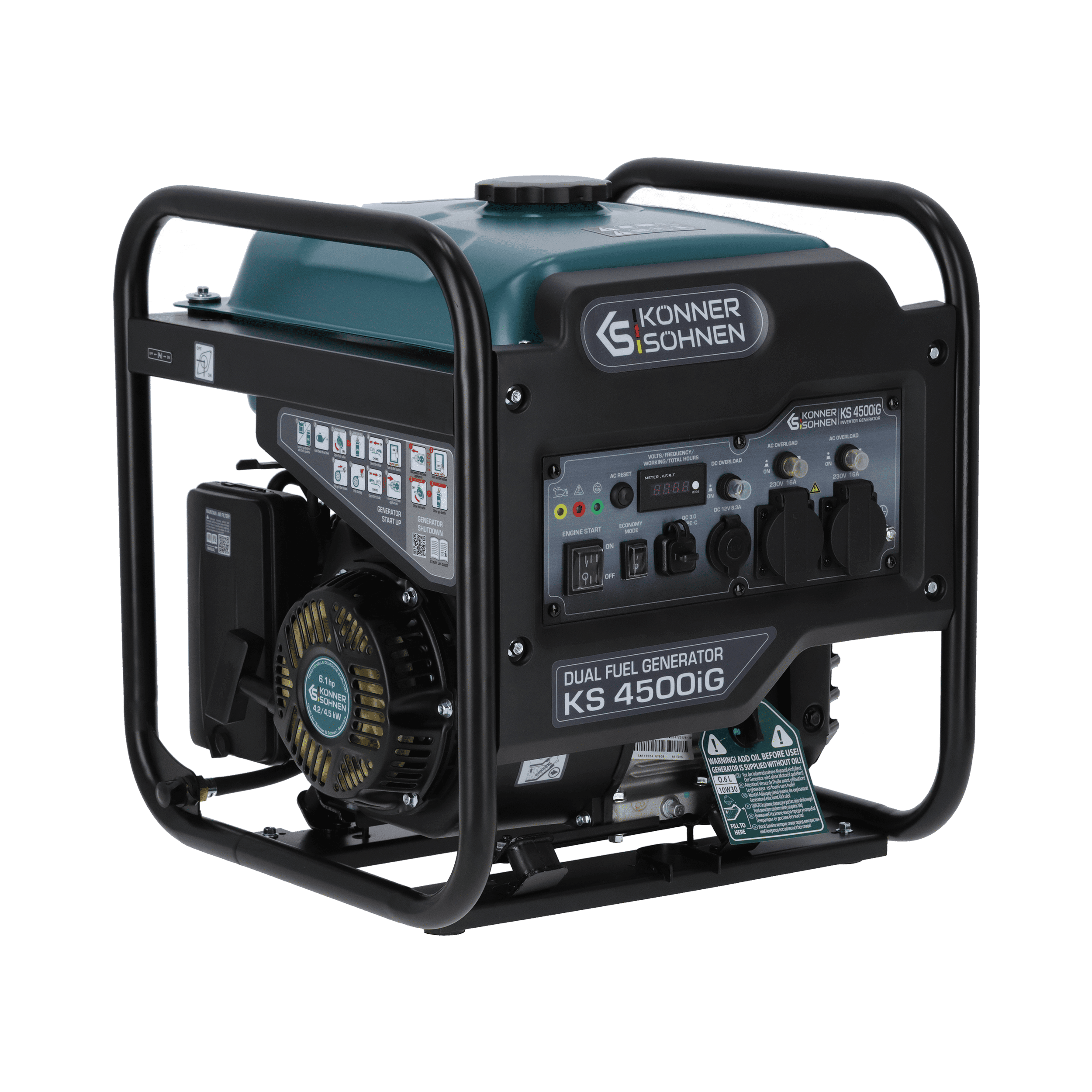 Könner & Söhnen KS 4500iG groupe électrogène inverter bi-carburant