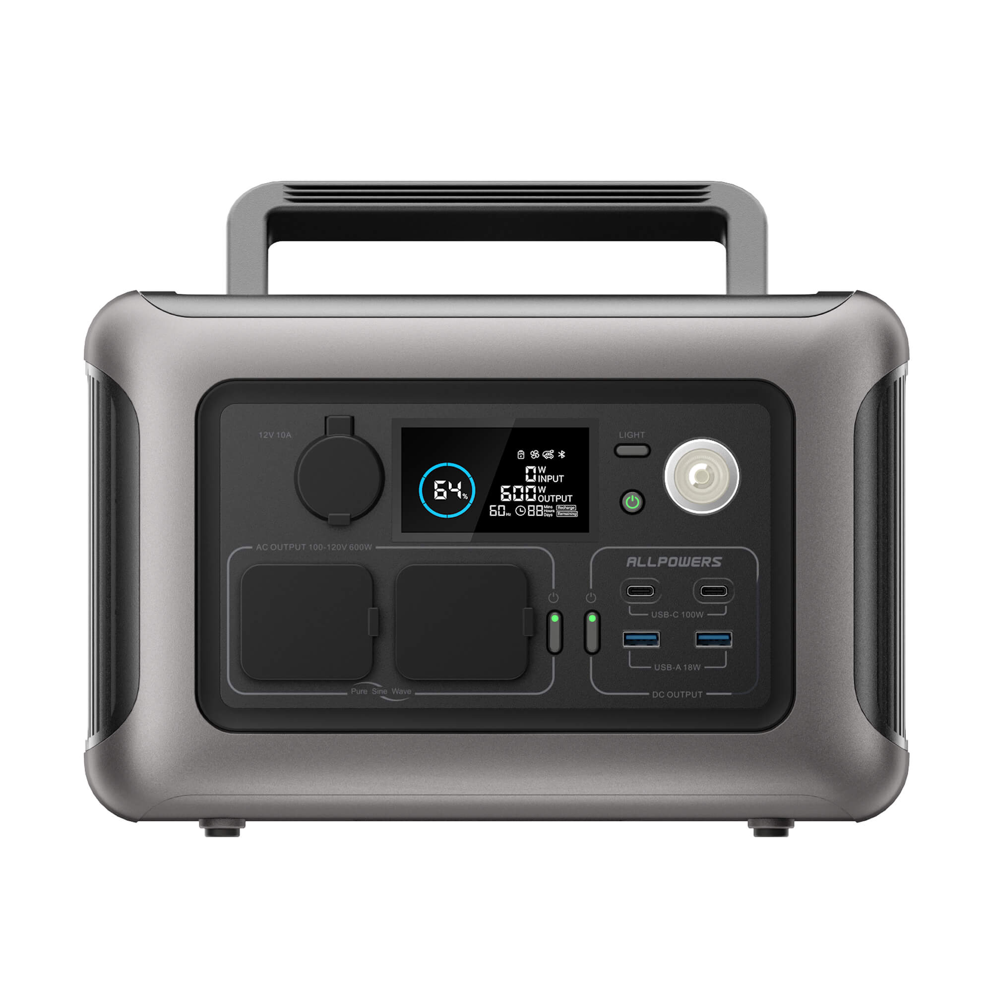 ALLPOWERS R600 station énergie portable 600W 299Wh noir
