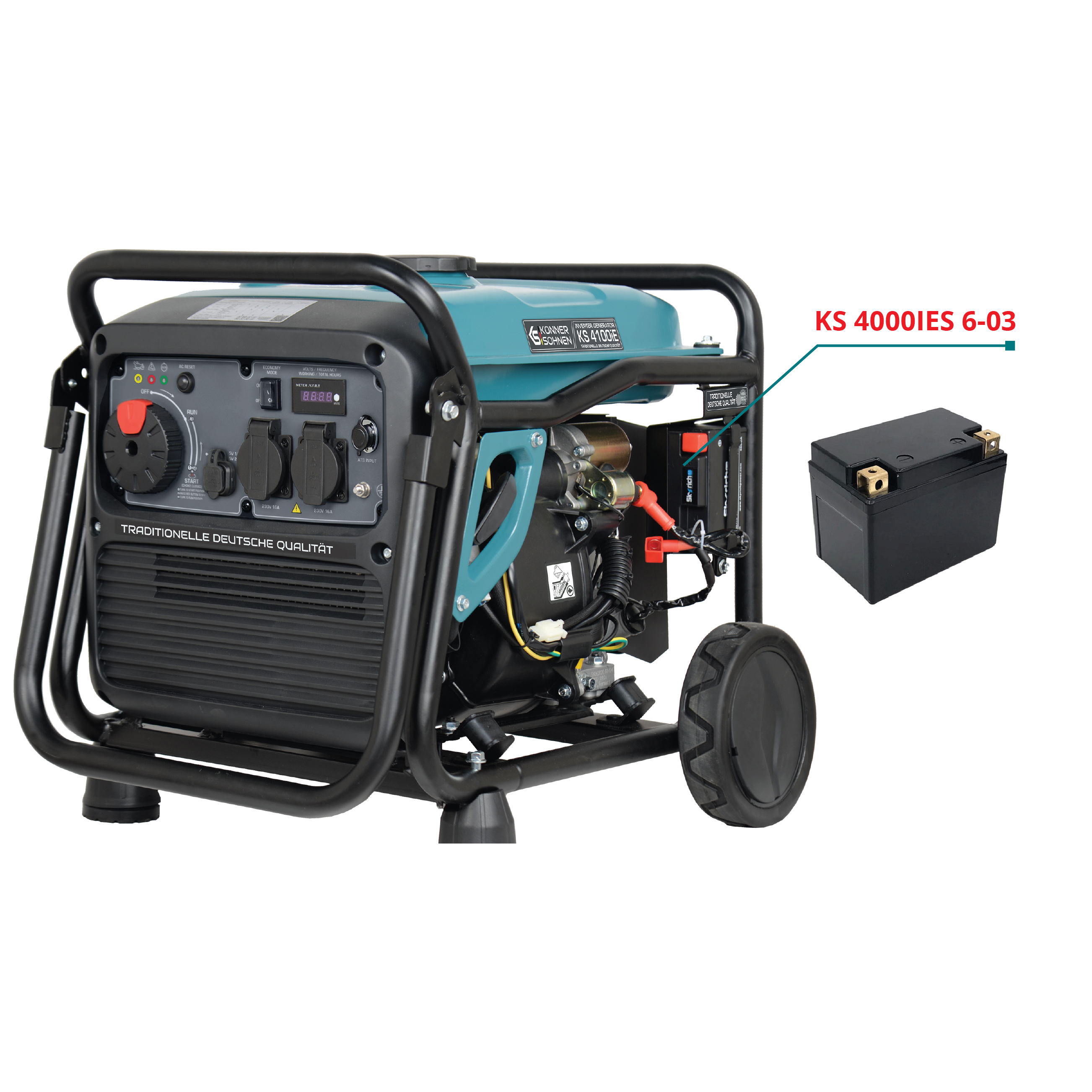 Könner & Söhnen K&S BASIC Batterie LiFePO4 12.8V secours
