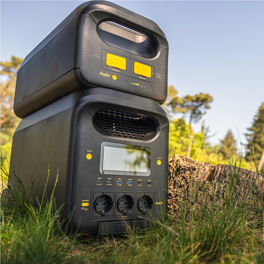 POWERTEC S3000V2 Station d'énergie portable 3000W 2560Wh