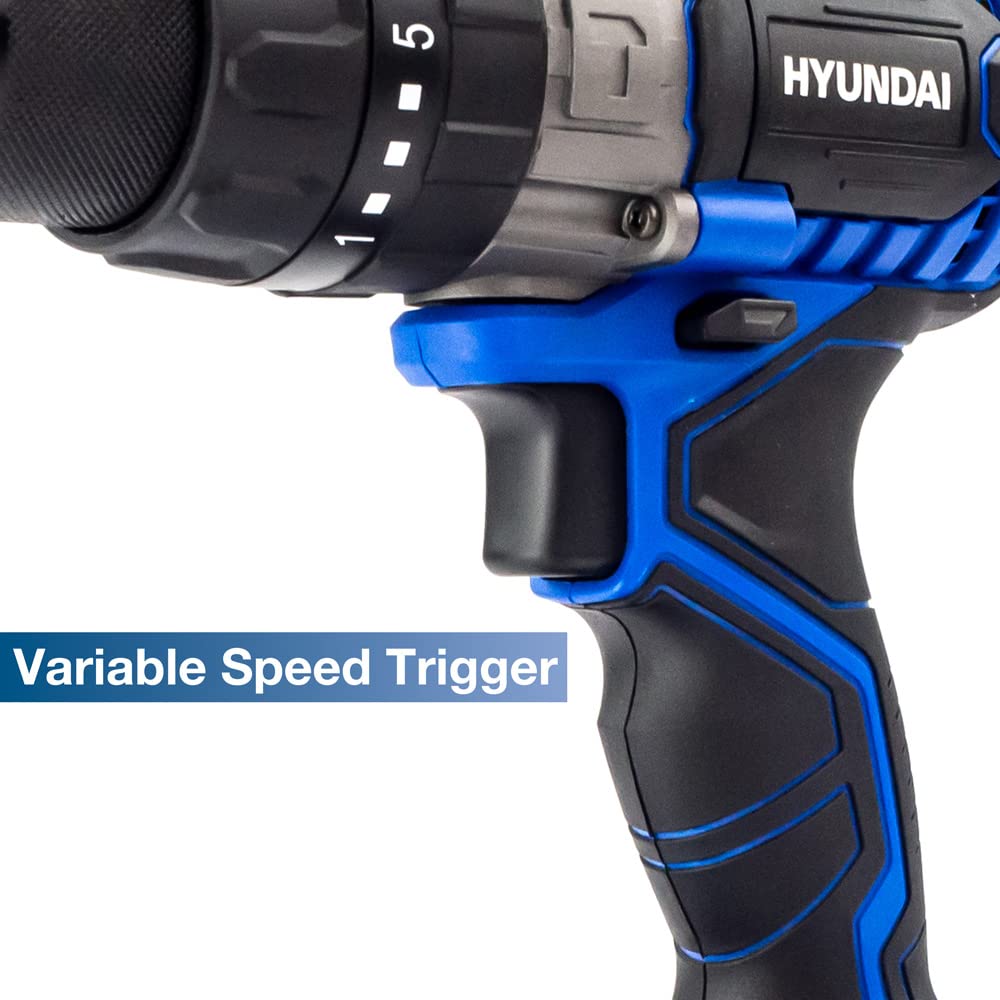 Hyundai perceuse visseuse 20V MAX Li-ion kit 13 pièces