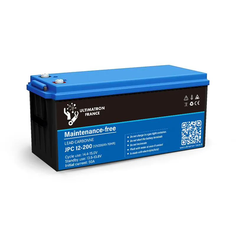 Ultimatron Carbone 200Ah batterie solaire 12V décharge lente