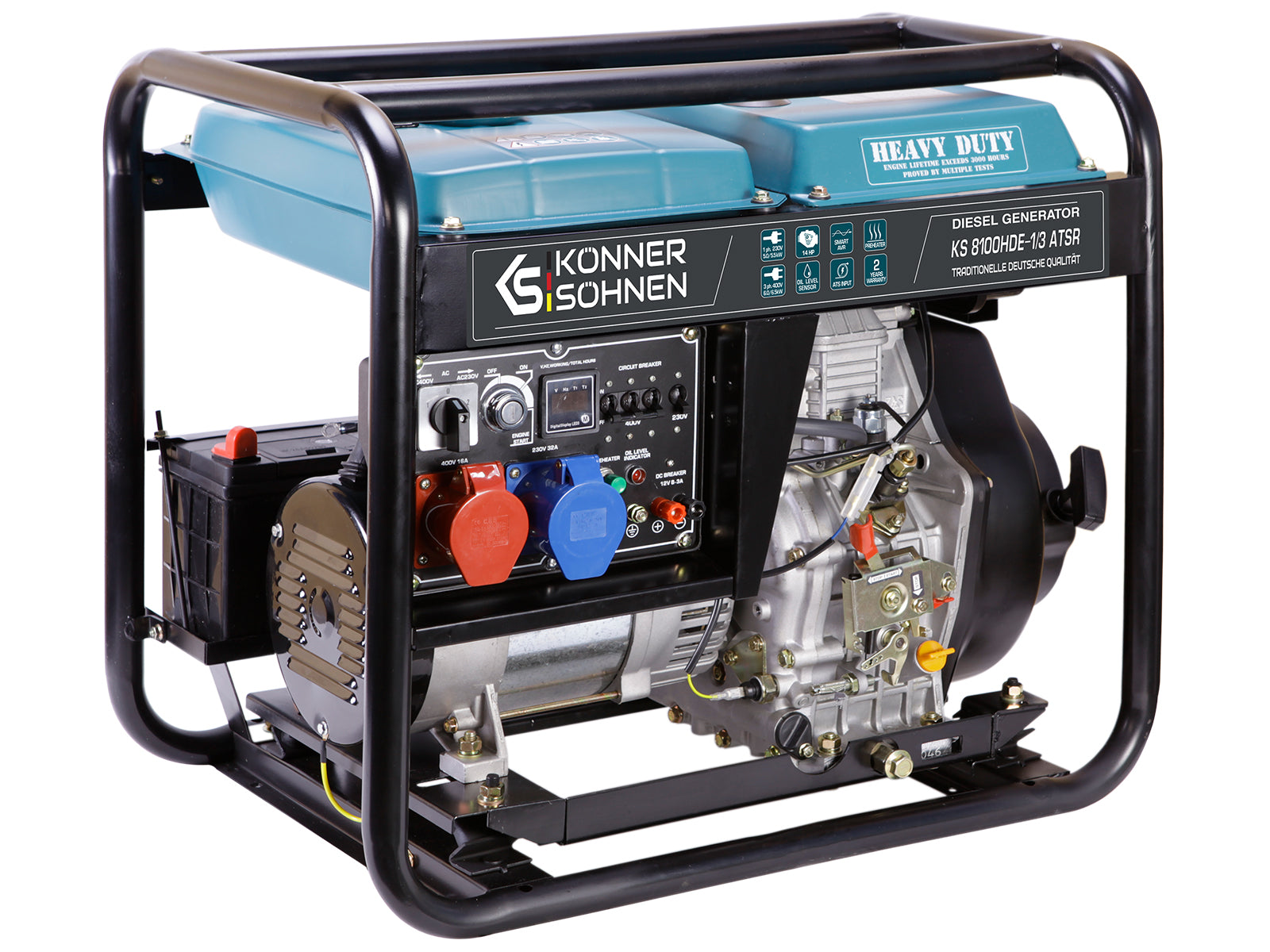 Könner & Söhnen KS 8100HDE groupe électrogène diesel ATSR