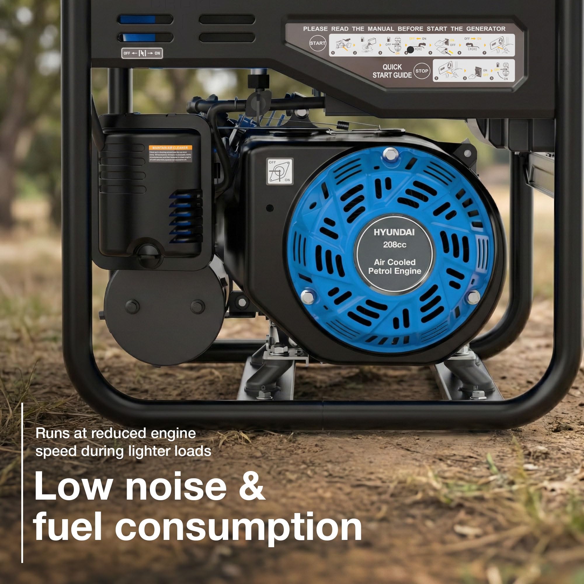 Hyundai HY3750i groupe électrogène essence 3300W onde sinusoïdale pure