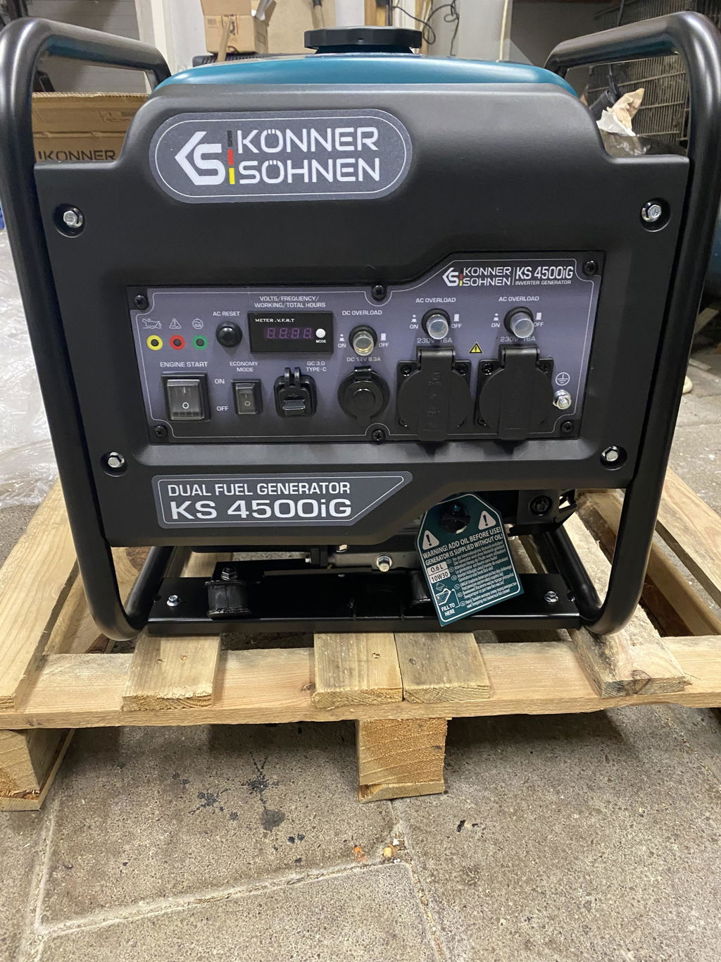 Könner & Söhnen KS 4500iG groupe électrogène inverter bi-carburant