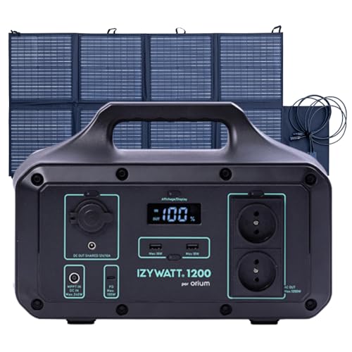 Orium Izywatt 1200 station énergie 1021Wh + panneau 160W