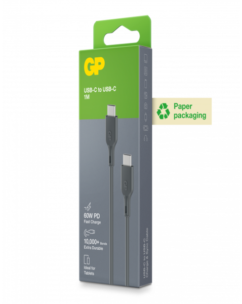 Powertec Câble USB-C vers USB-C 60W 1m charge rapide